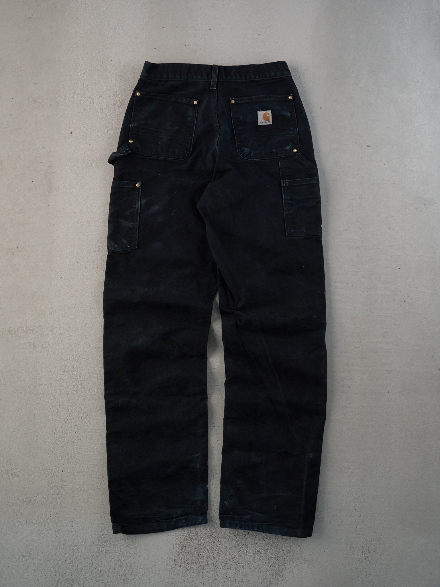 Vintage 90s Black Carhartt Double Knee Carpenter Pants (28x33)