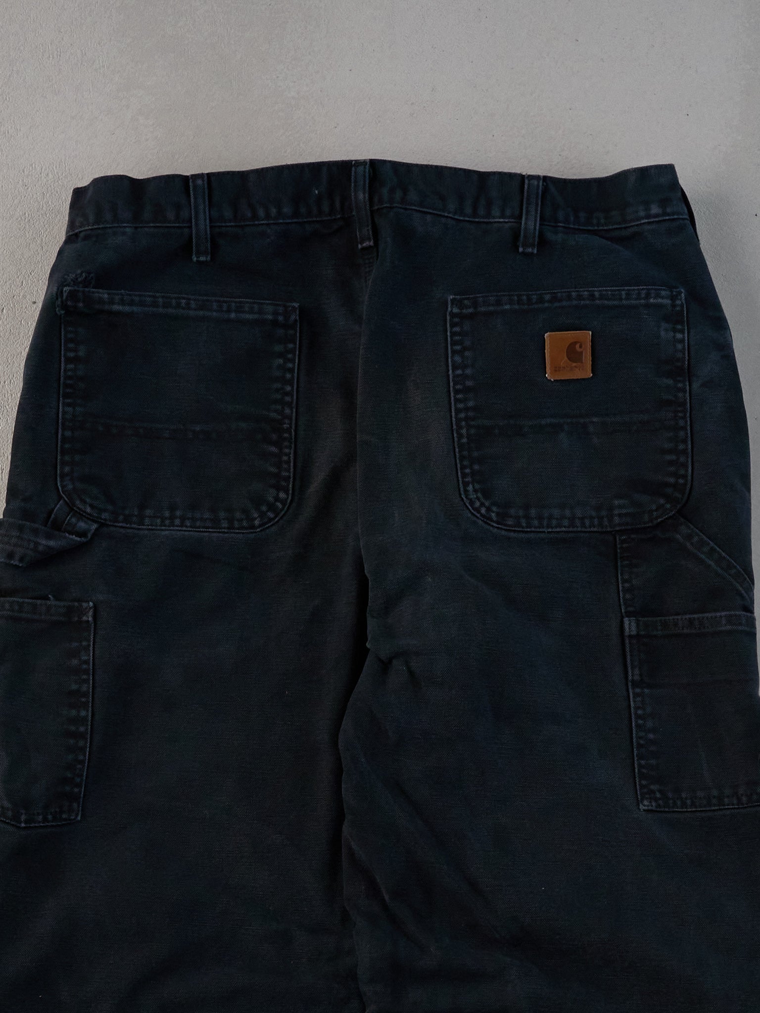 Vintage 90s Black Carhartt Blanket Lined Carpenter Pants (35x35)