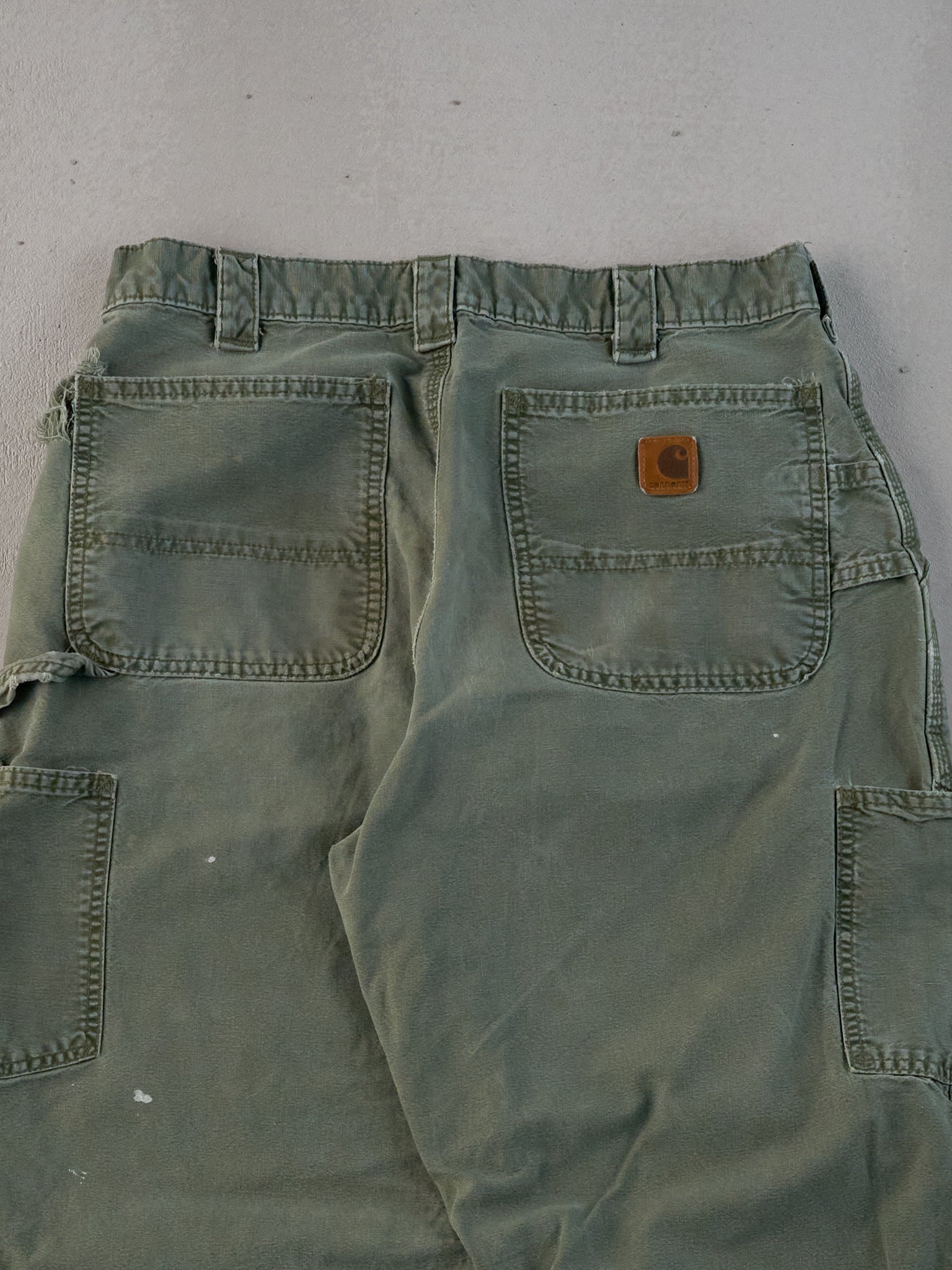 Vintage 90s Sage Green Carhartt Carpenter Pants (32x33)