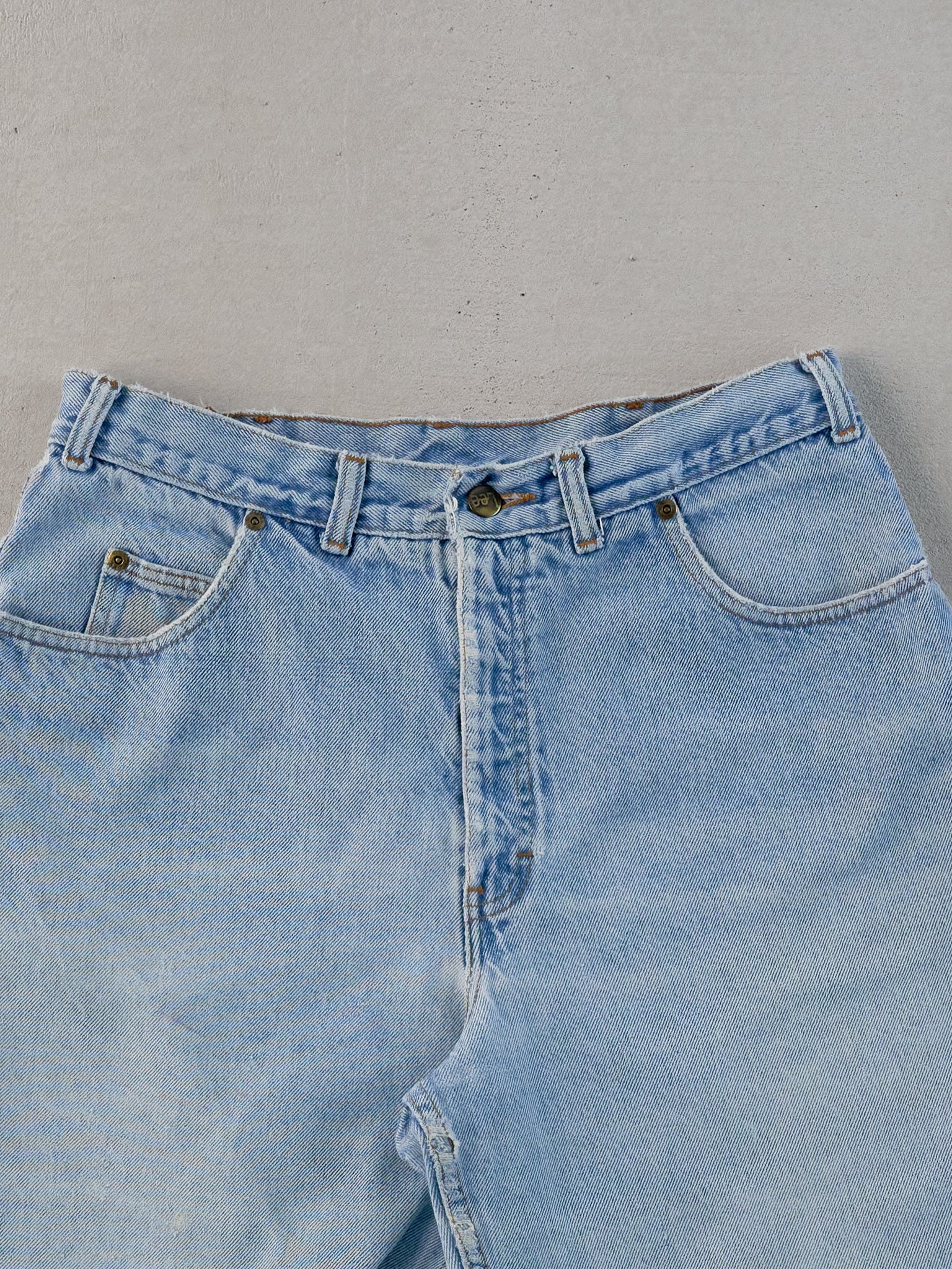 Vintage 80s Light Blue Lee Denim Shorts (30x6)