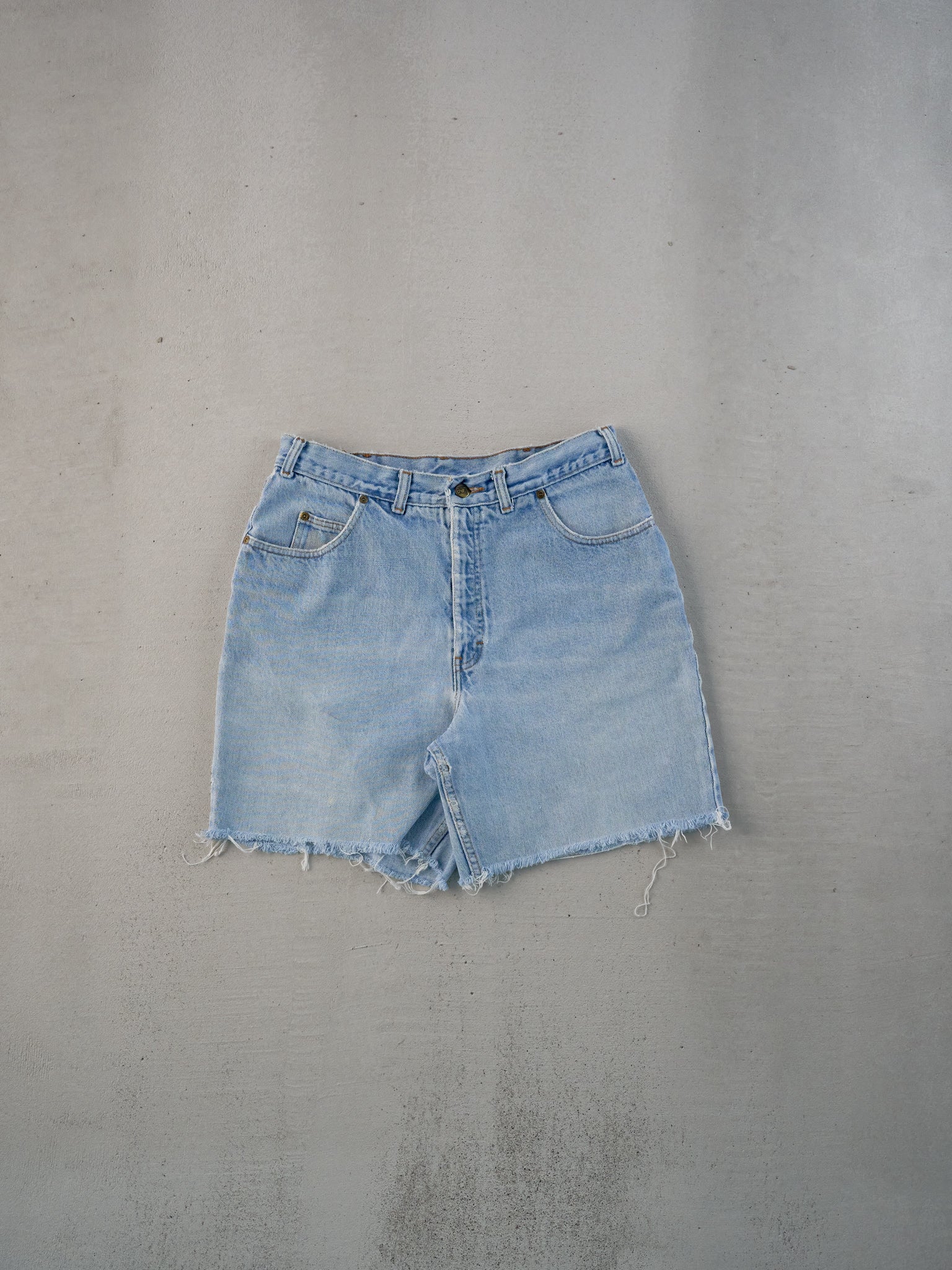 Vintage 80s Light Blue Lee Denim Shorts (30x6)