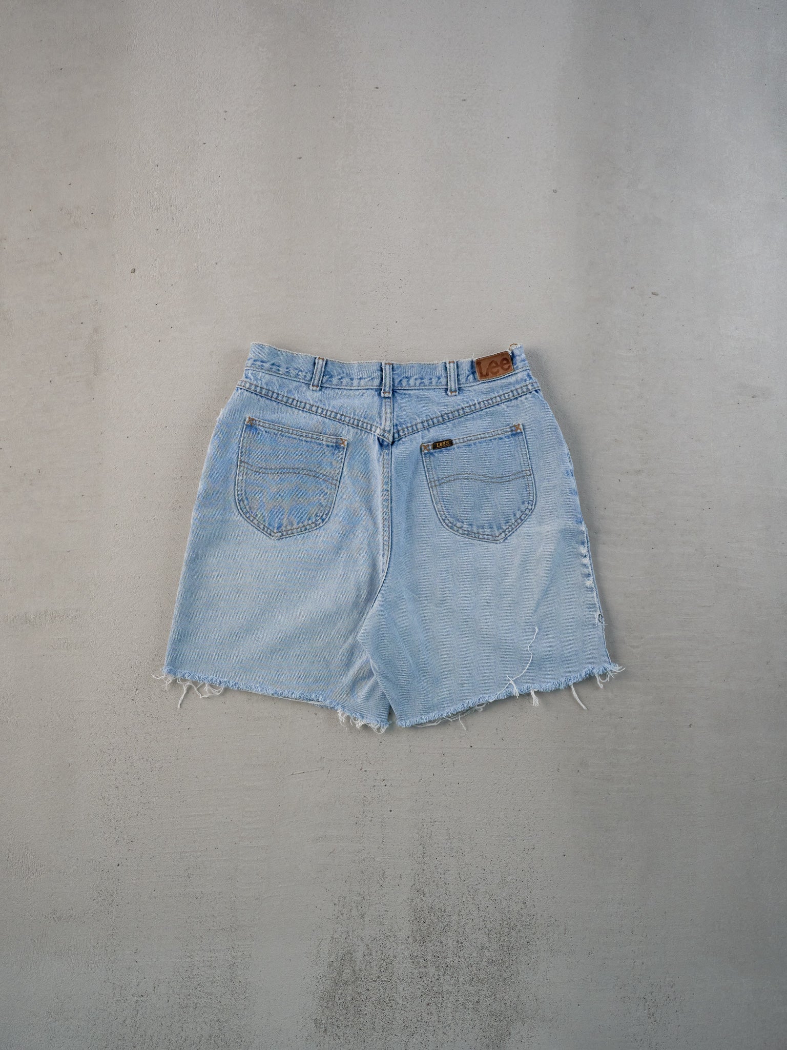 Vintage 80s Light Blue Lee Denim Shorts (30x6)