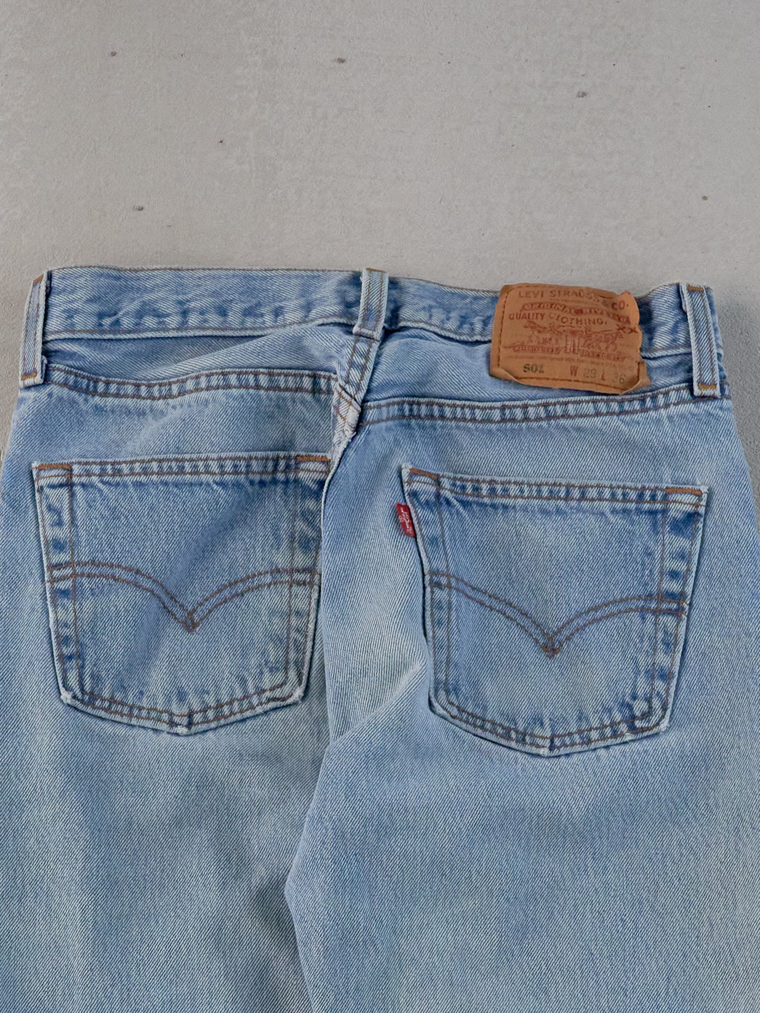 Vintage 90s Light Blue Levi's 501 Denim Jeans (26x35)