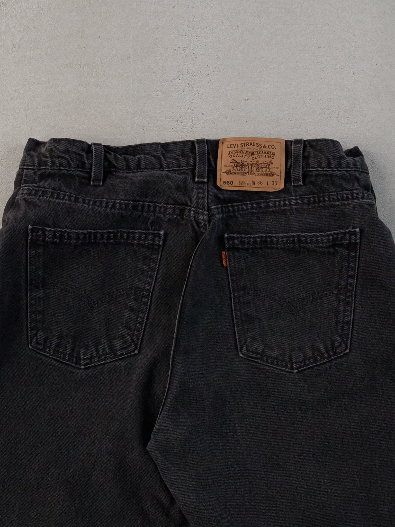 Vintage 70s Black Levi's 560 Denim Shorts (34x9)