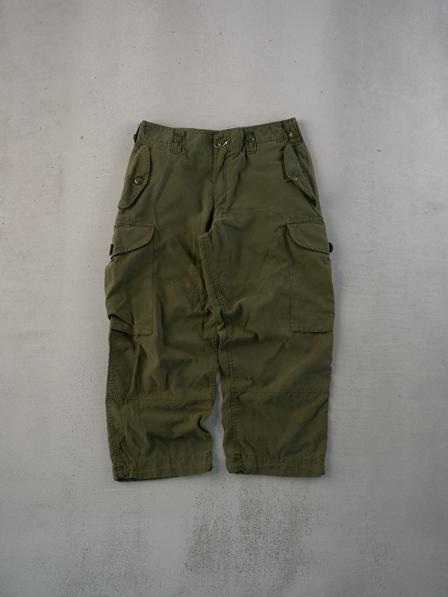 Vintage 90s Green Army Parachute Cargo Pants (30x24)