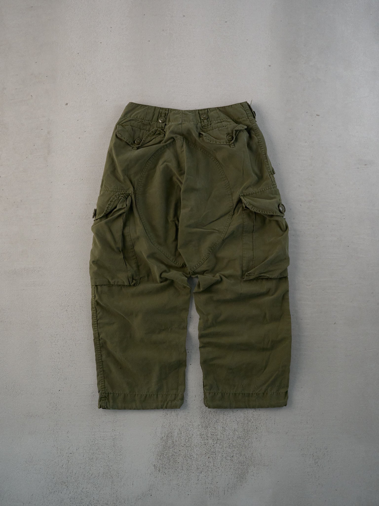 Vintage 90s Green Army Parachute Cargo Pants (30x24)