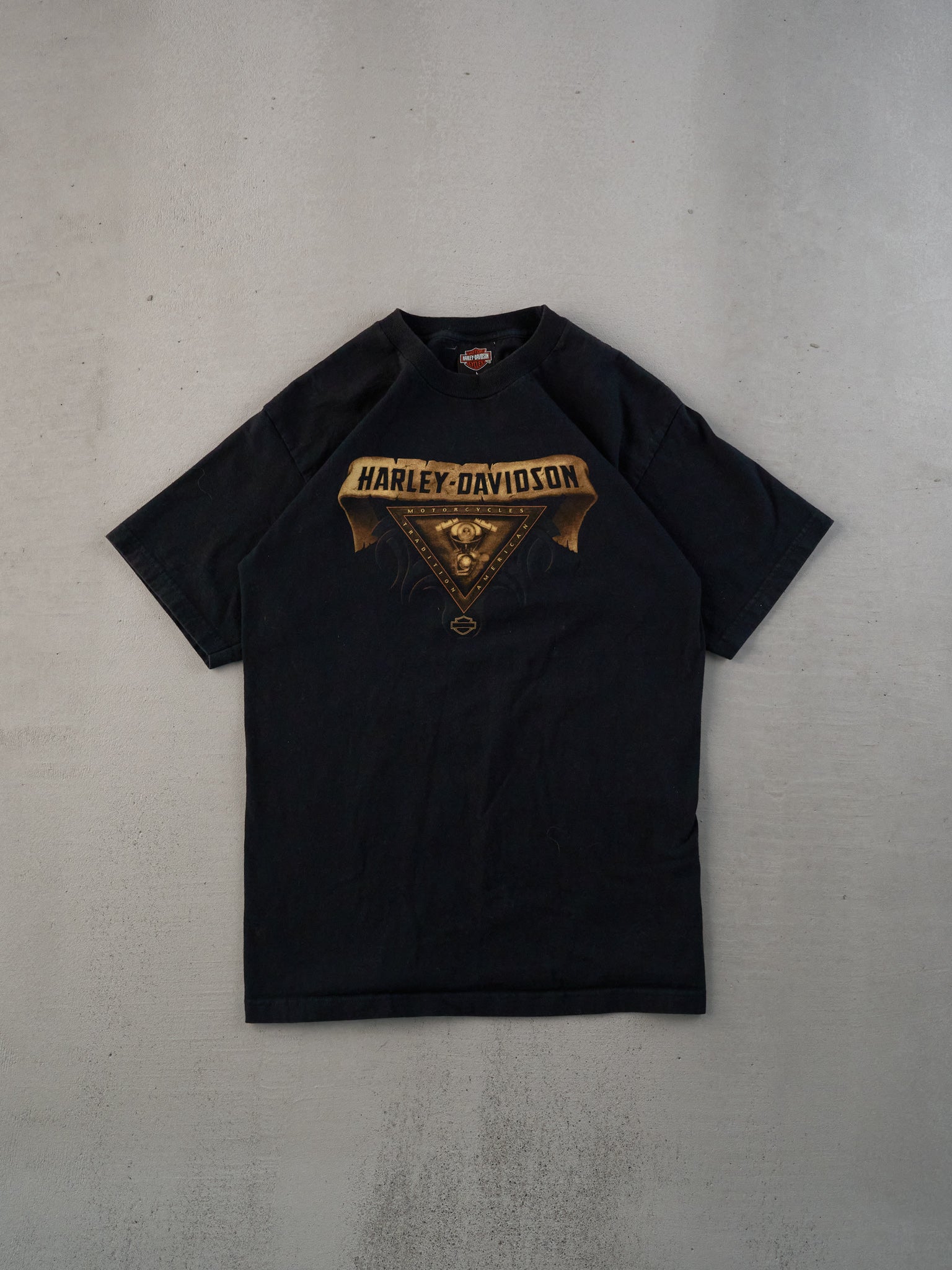 Vintage 03' Black Harley Davidson Texas Graphic Tee (L)