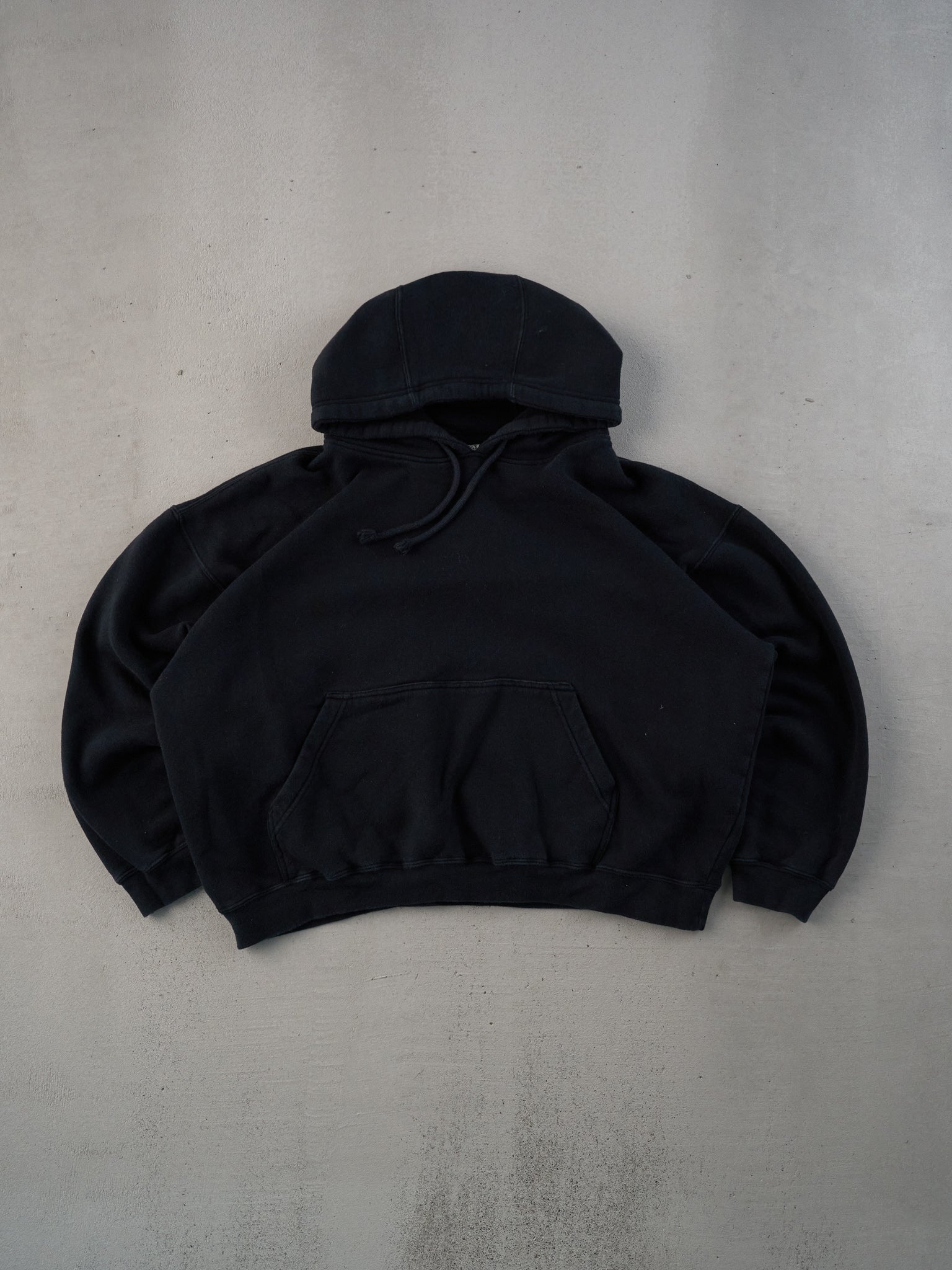 Vintage 90s Black Lavon Sportswear Blank Boxy Hoodie (L/XL)
