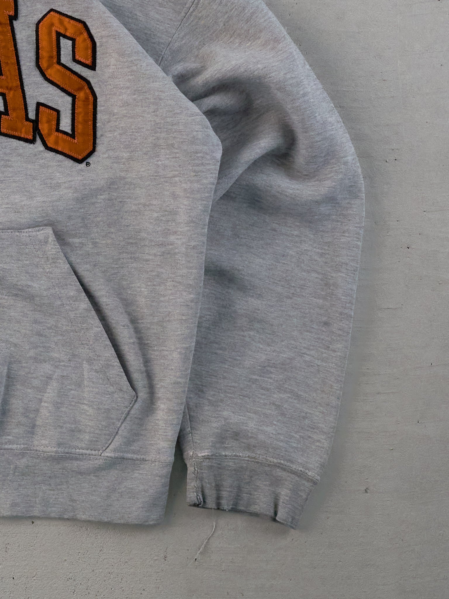 Vintage 90s Grey and Orange Texas Longhorns Hoodie (L)