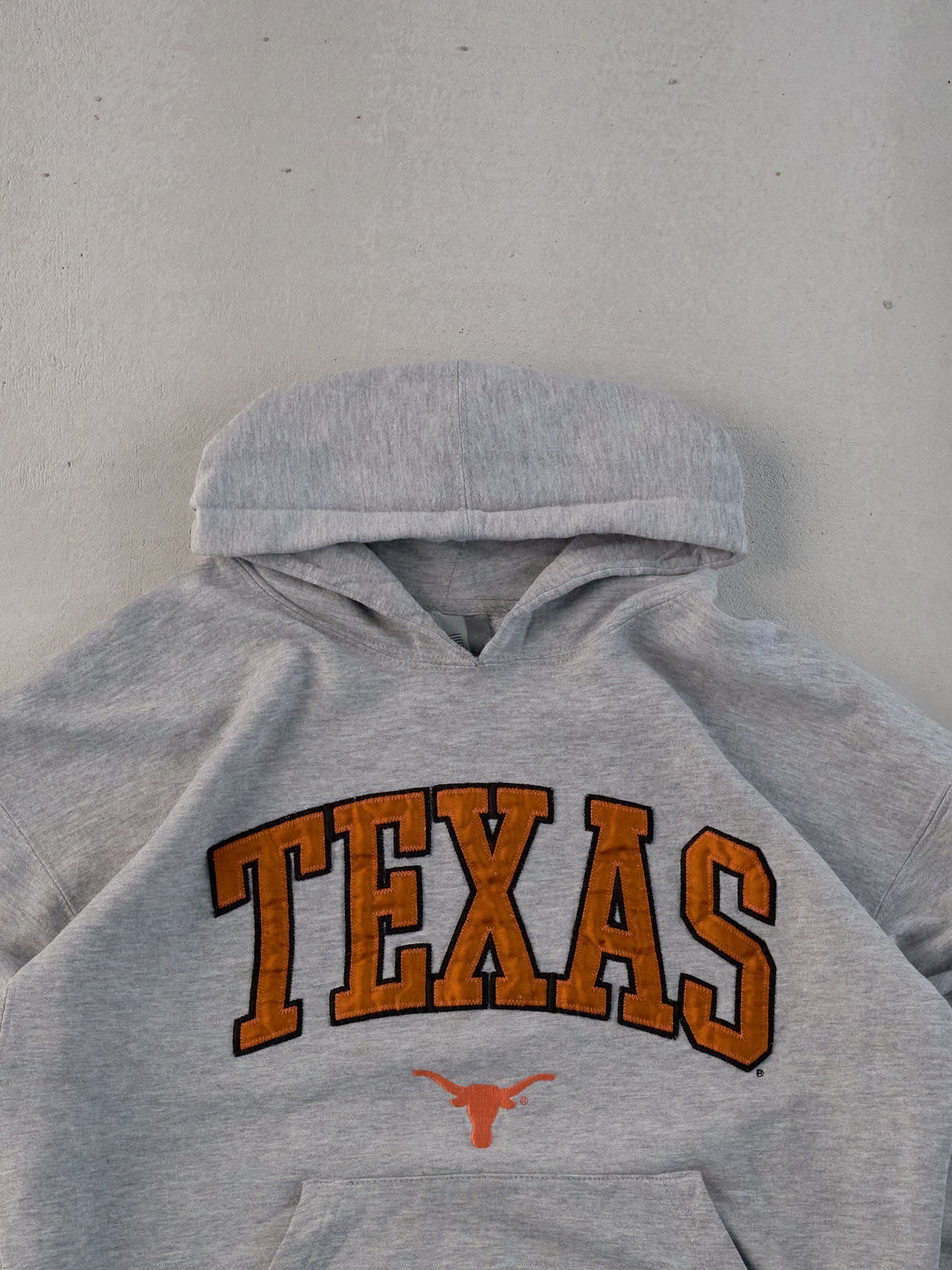 Vintage 90s Grey and Orange Texas Longhorns Hoodie (L)