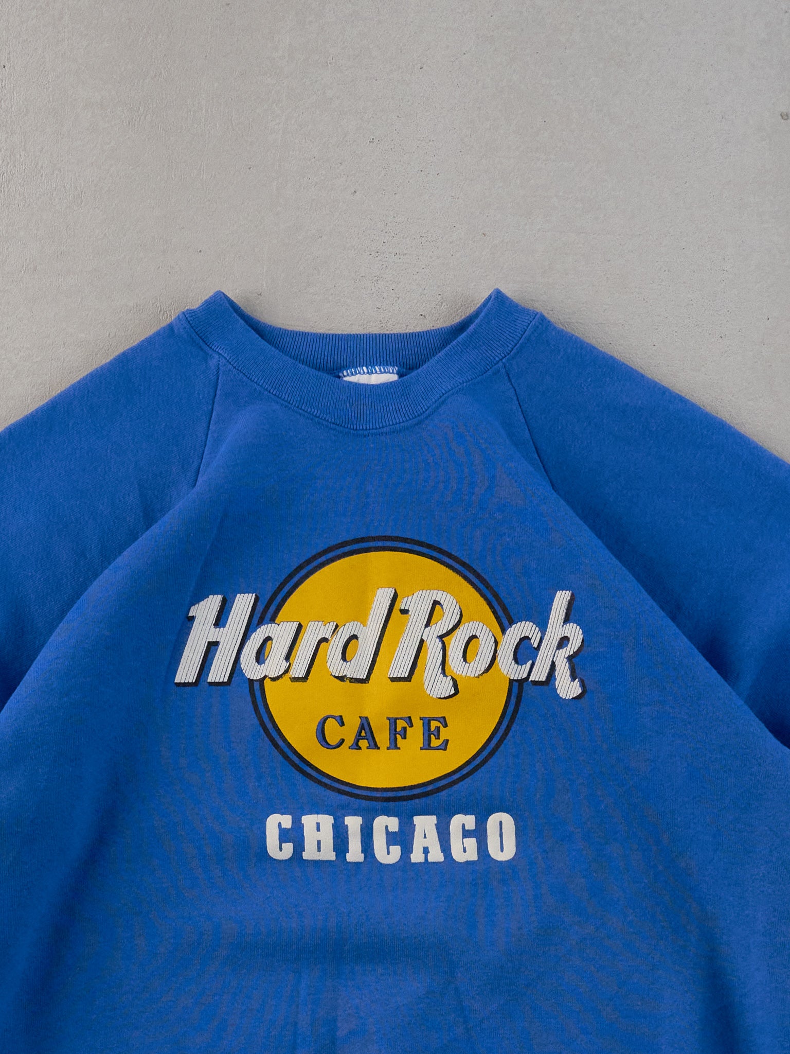 Vintage 90s Royal Blue Hardrock Cafe Chicago Crewneck (M)