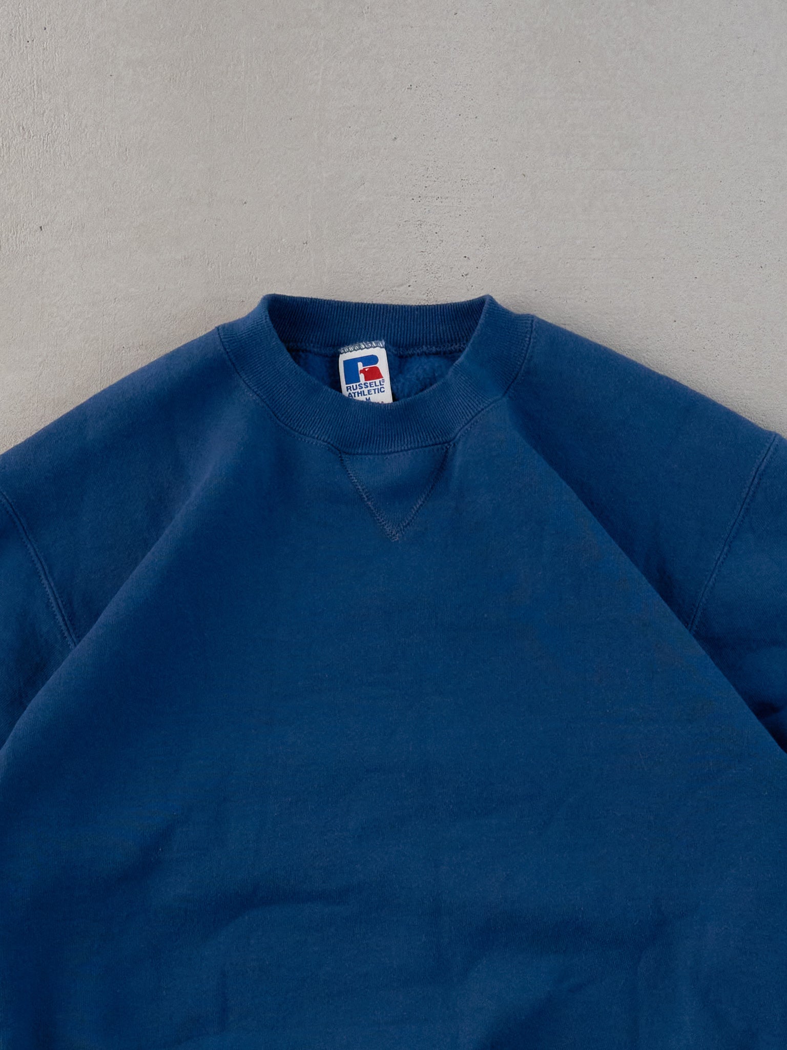 Vintage 90s Blue Russell Athletics Blank Crewneck (M)