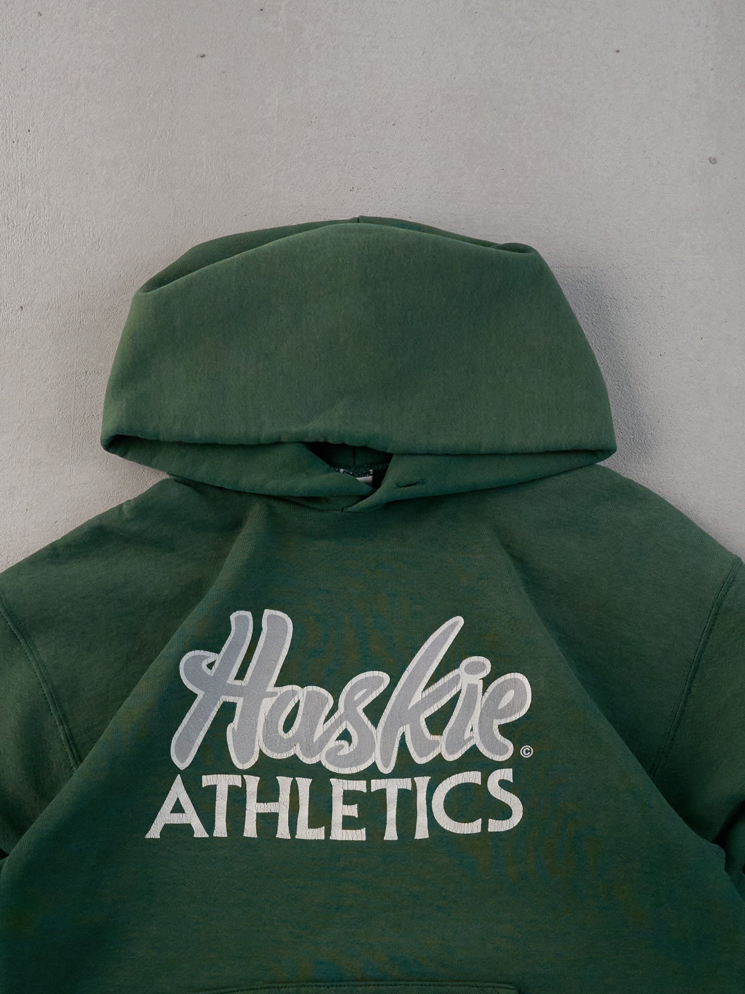 Vintage 90s Faded Green Huskie Athletics (S)