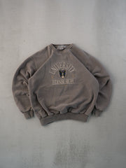 Vintage 90 Washed Brown University Edinburgh Crewneck (M)