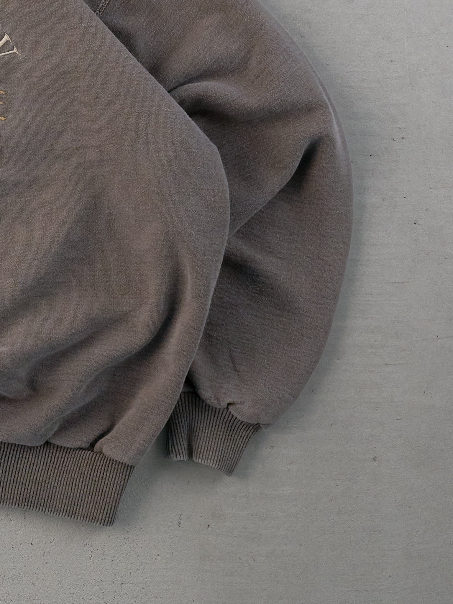 Vintage 90 Washed Brown University Edinburgh Crewneck (M)