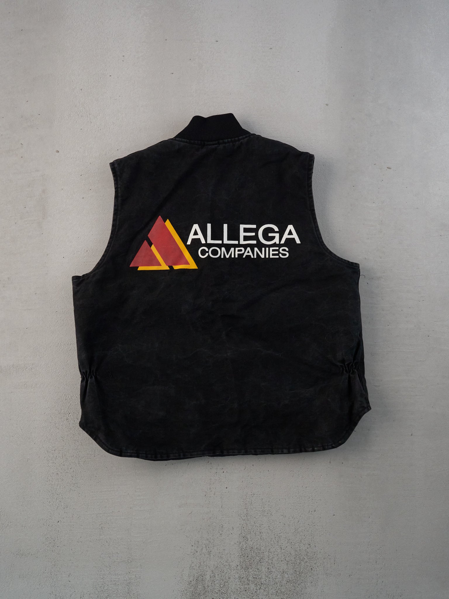 Vintage 90s Black Carhartt X Anthony Allega Cement Co Vest (L)