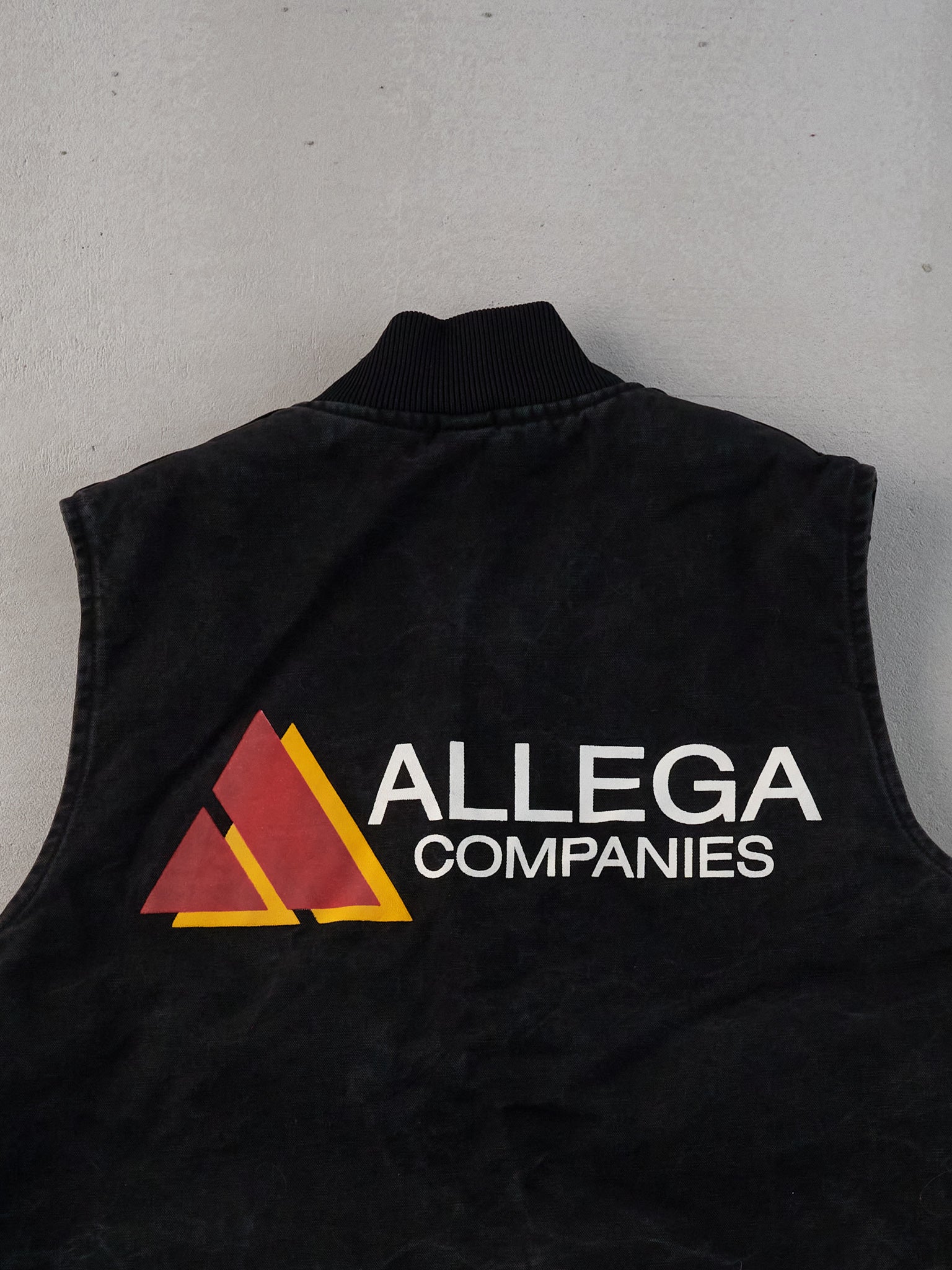 Vintage 90s Black Carhartt X Anthony Allega Cement Co Vest (L)