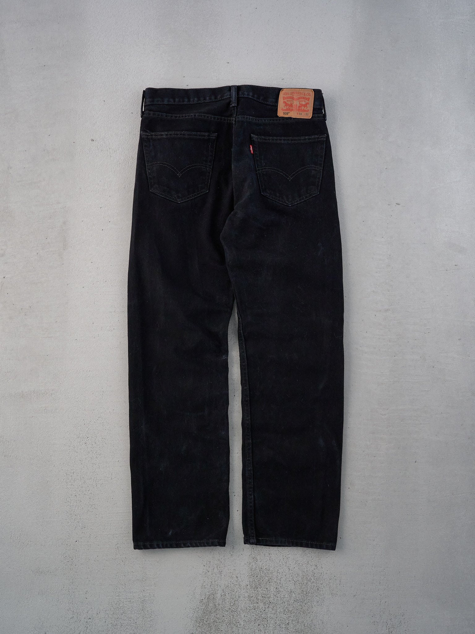 Vintage 90s Black Levi's 505 Denim Jeans (34x31)
