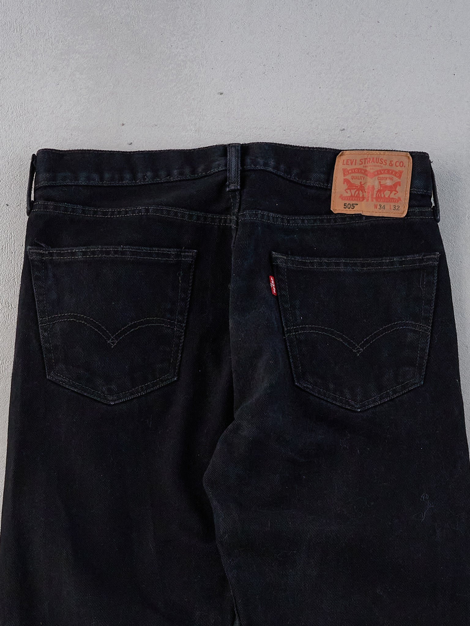 Vintage 90s Black Levi's 505 Denim Jeans (34x31)
