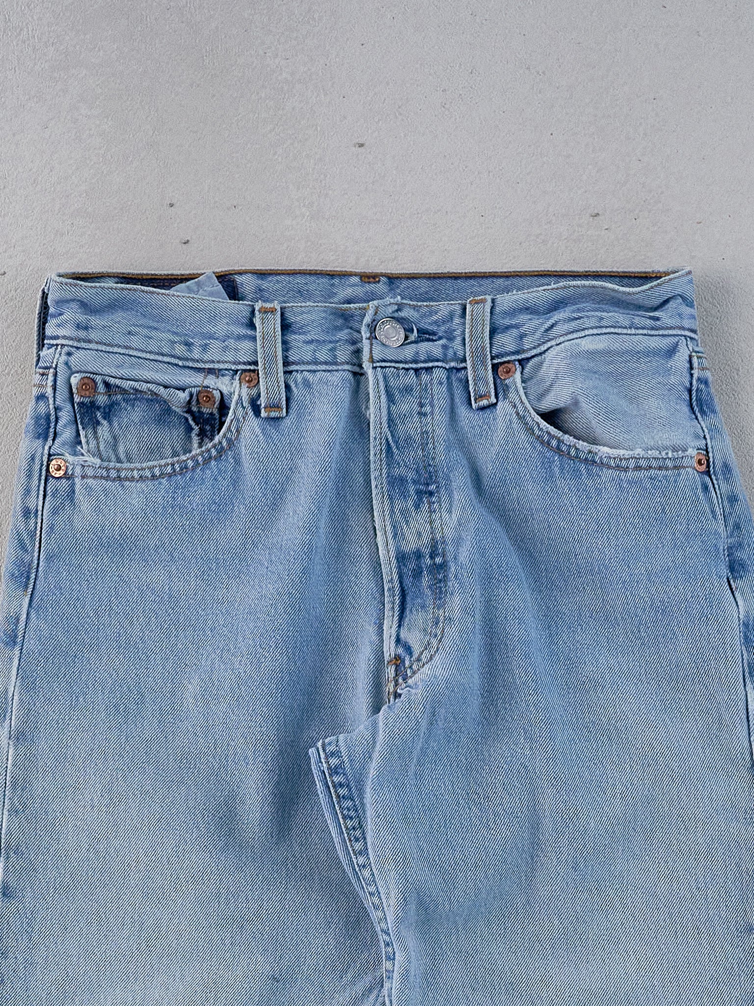 Vintage 90s Blue Levi's 501 Denim Jeans (27x34)