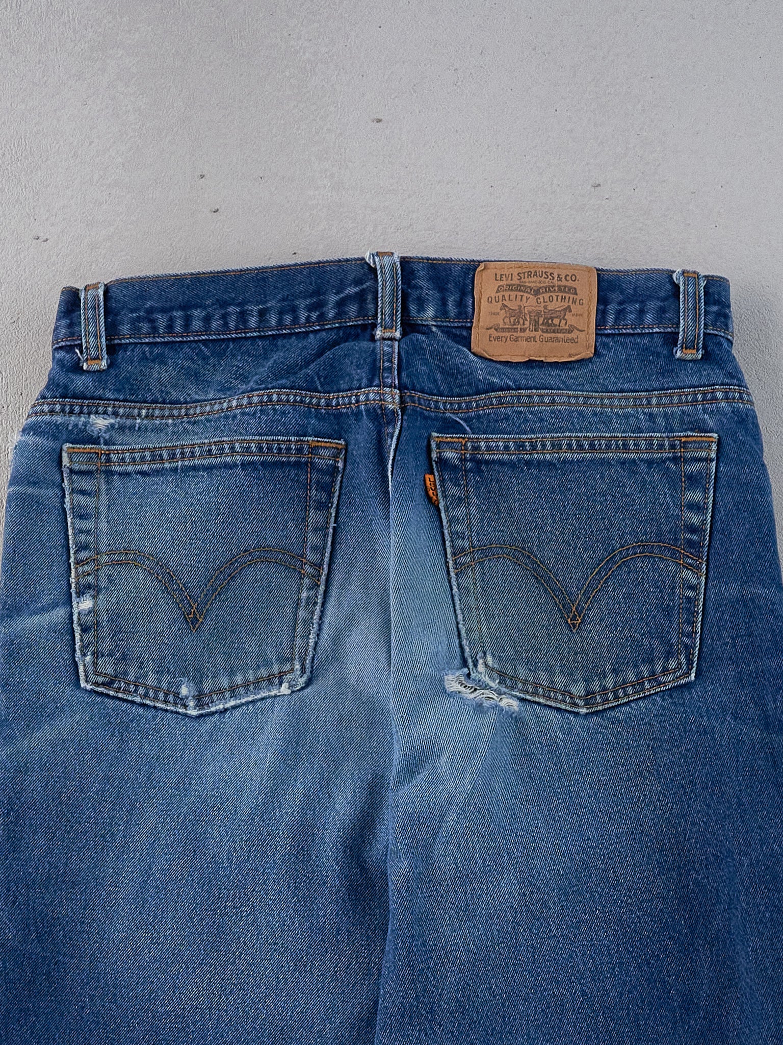 Vintage 70s Dark Blue Levi's Denim Jeans (31x29)