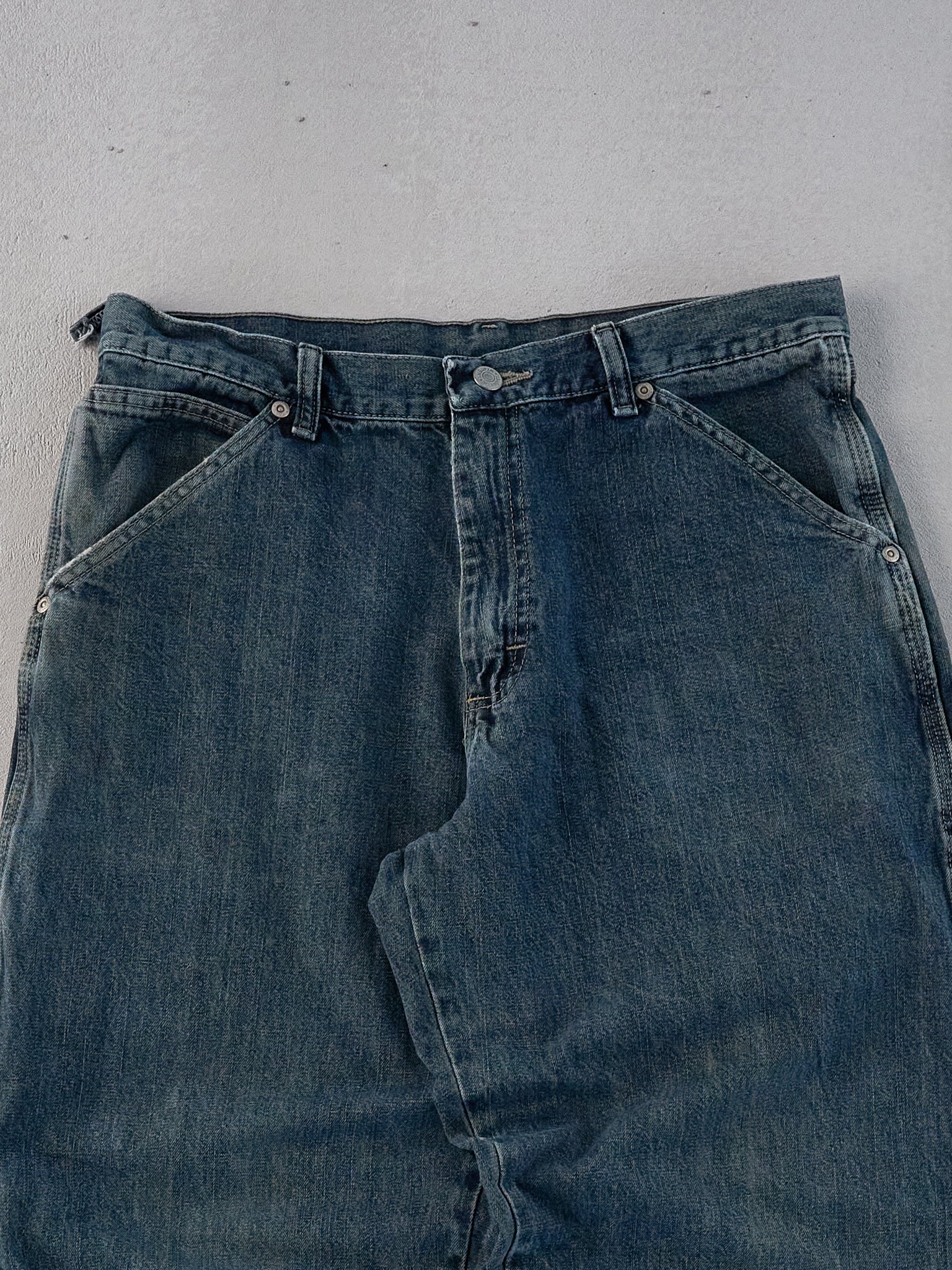 Vintage 90s Dark Blue Wrangler Workwear Carpenter Pants (32x30)