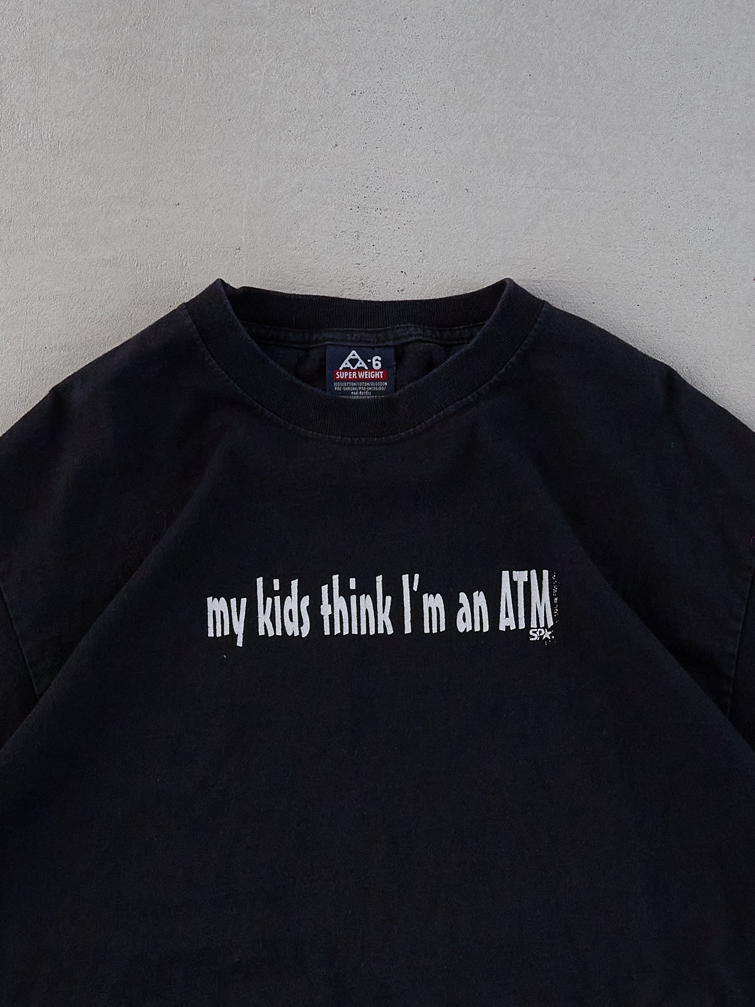 Vintage 90s Black "My kids think I'm an ATM" Tee (M)