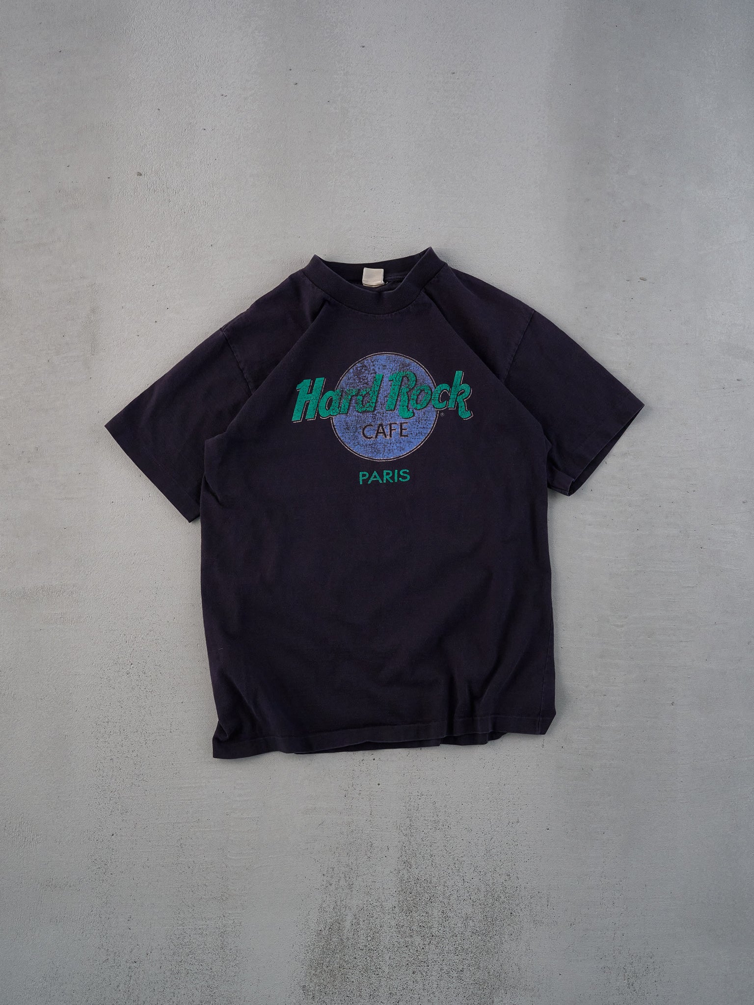 Vintage 90s Balck Hardrock Cafe Paris Graphic Tee (M)