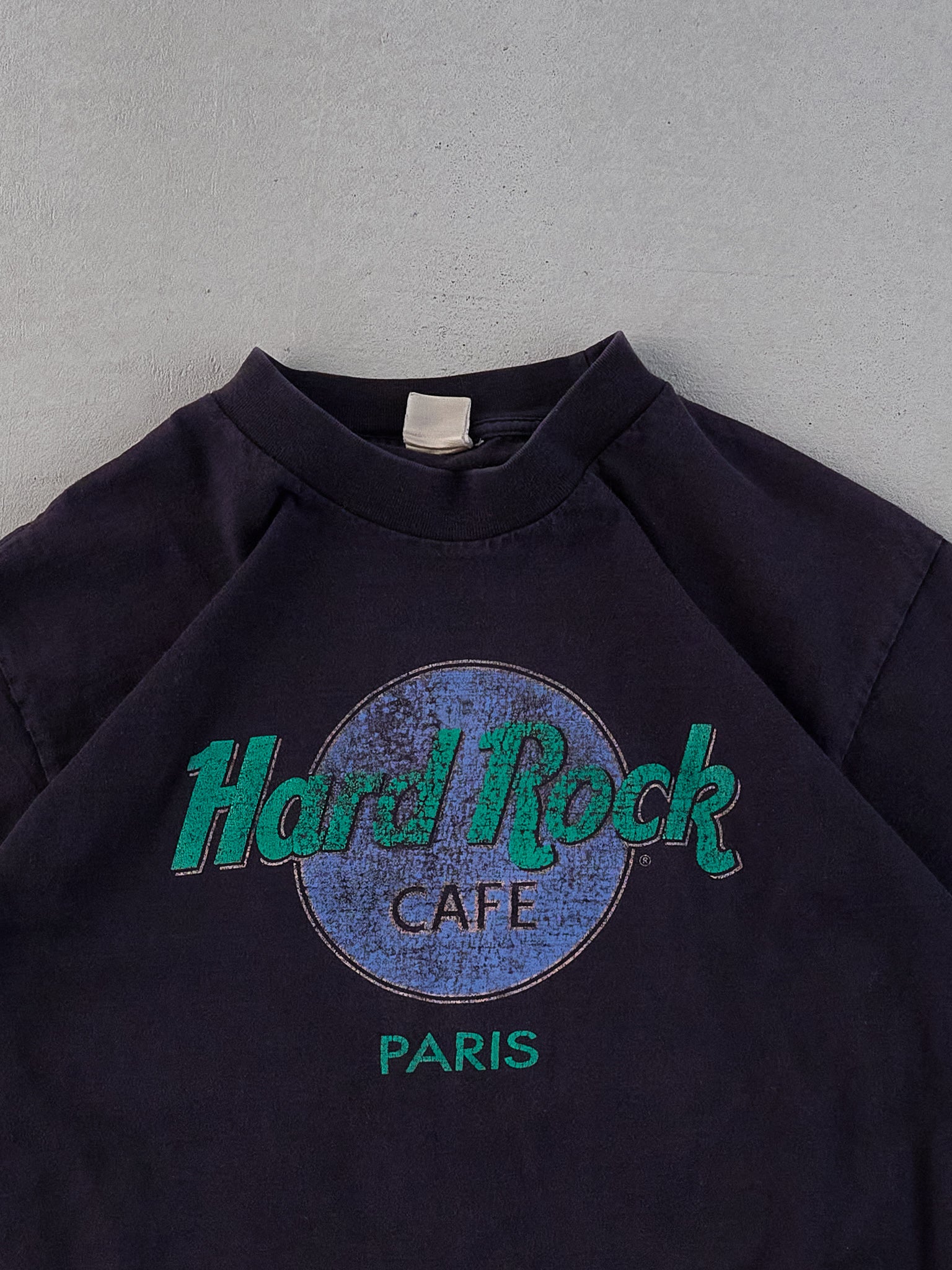 Vintage 90s Balck Hardrock Cafe Paris Graphic Tee (M)