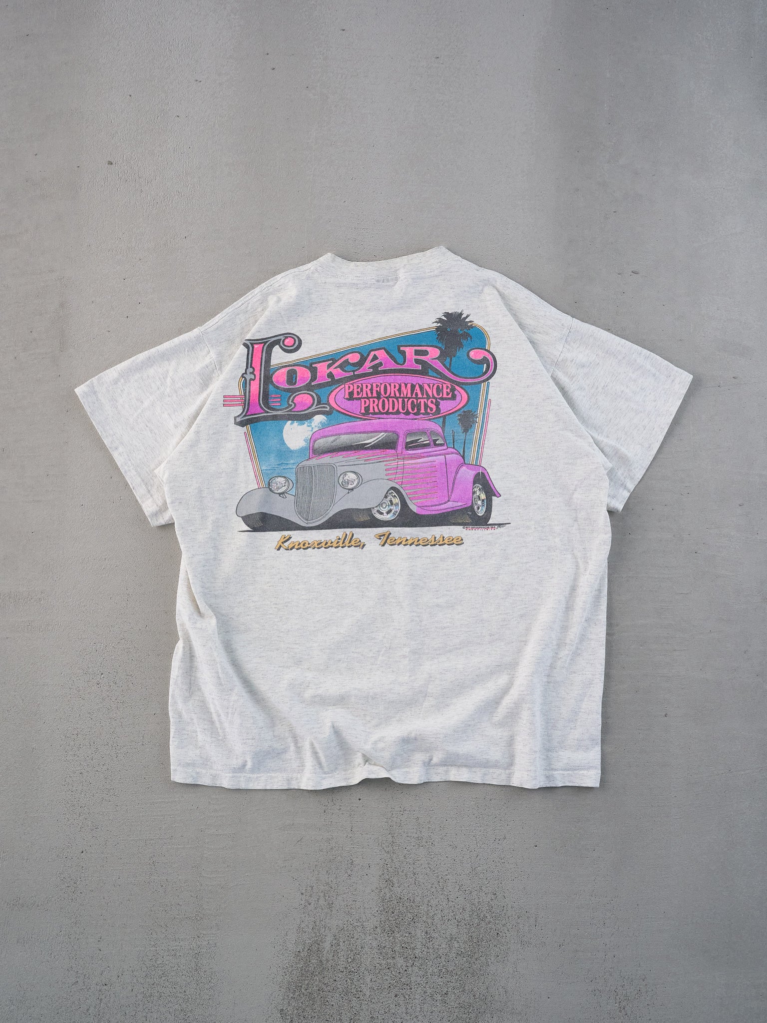 Vintage 94' Light Grey Knoxville Tennessee Lokar Tee (L)