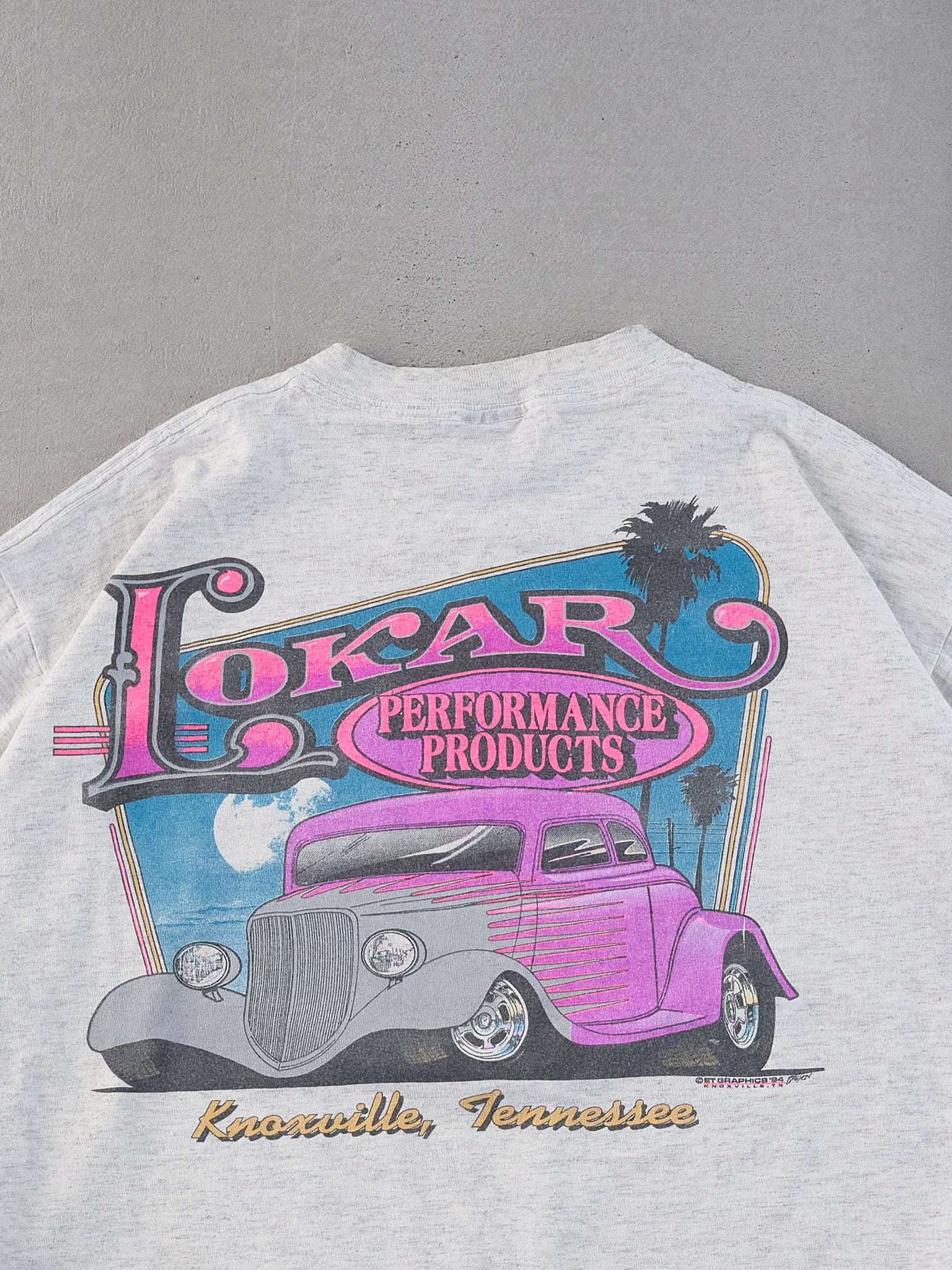 Vintage 94' Light Grey Knoxville Tennessee Lokar Tee (L)