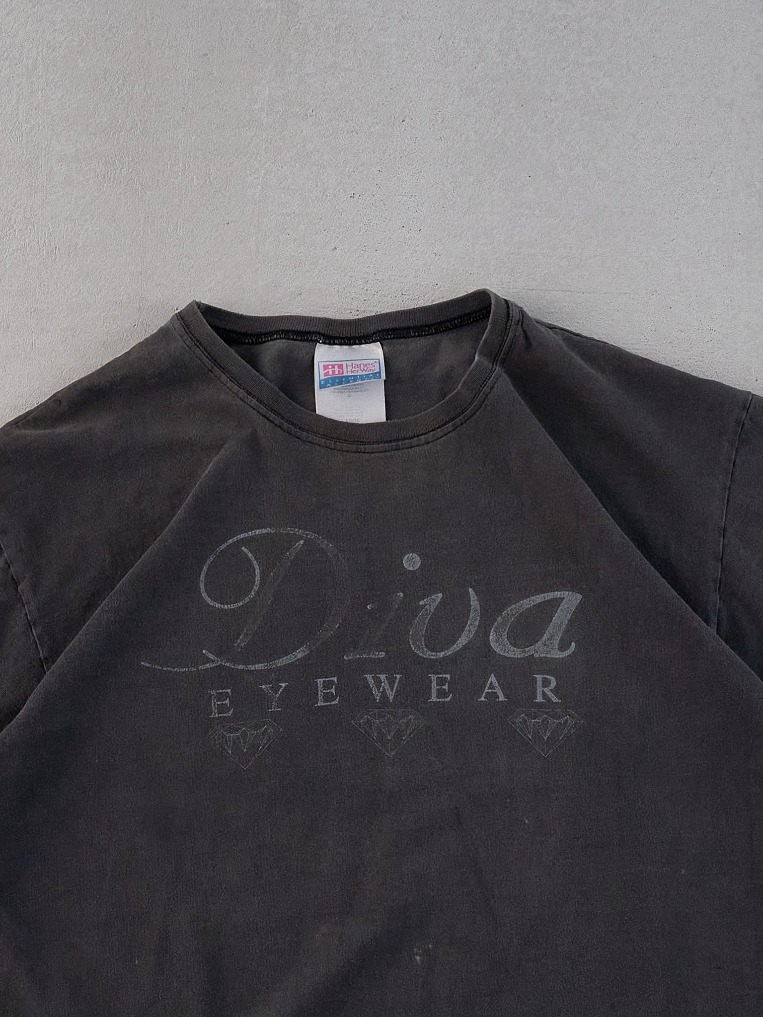 Vintage 90s Black Diva Eyewear Graphic Tee (M)