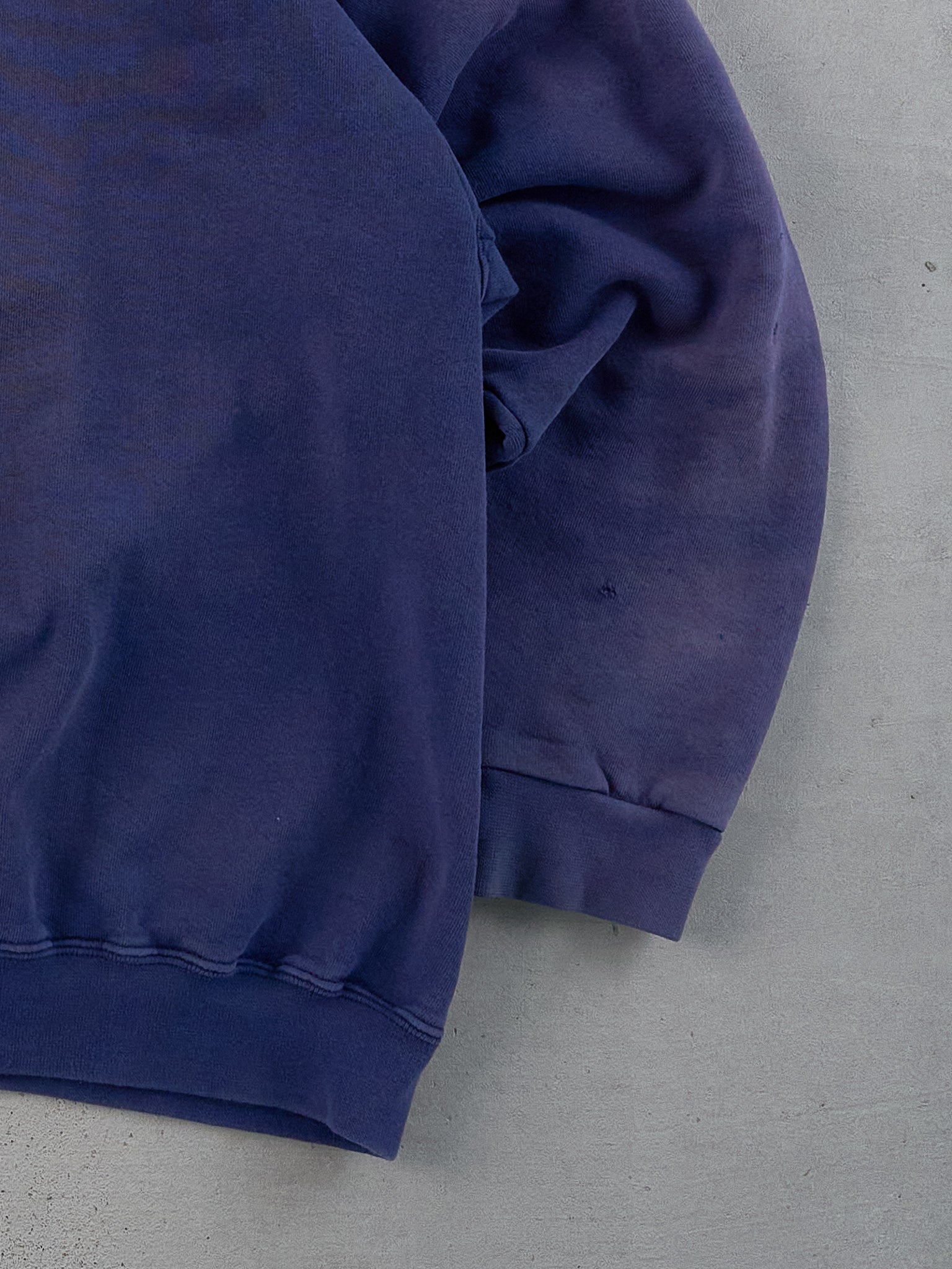 Vintage 90s Navy Blue Sun Faded Nike Swoosh Blank Crewneck (XL)