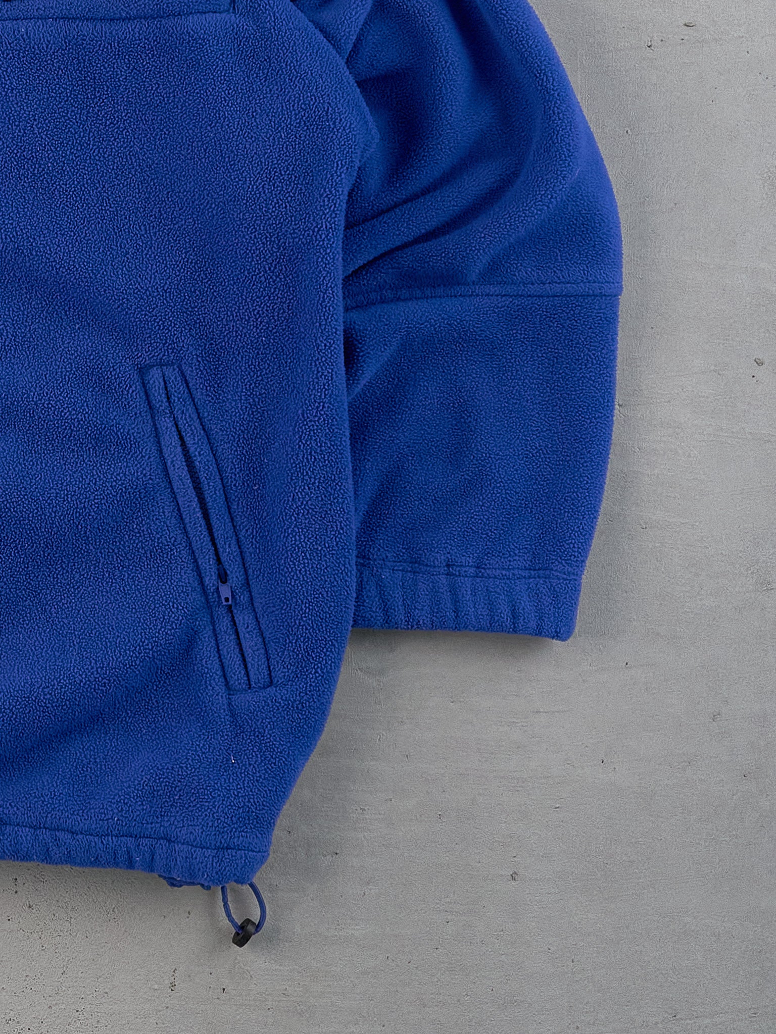 Vintage Y2k Royal Blue New Balance Fleece Collared 1/4 Zip Up (M/L)