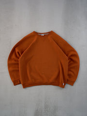 Vintage 90s Orange Russell Athletics Blank Crewneck (L)