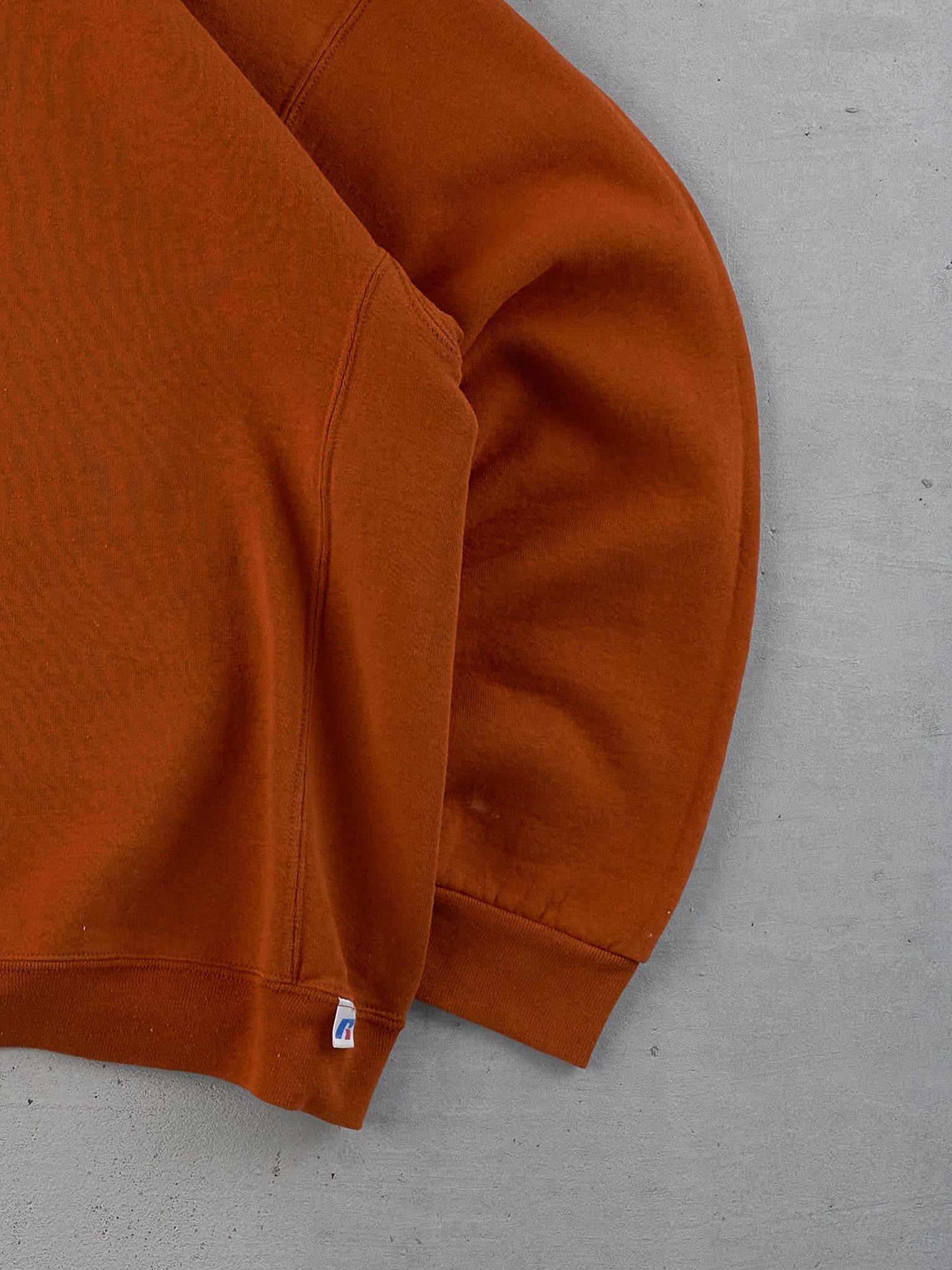 Vintage 90s Orange Russell Athletics Blank Crewneck (L)