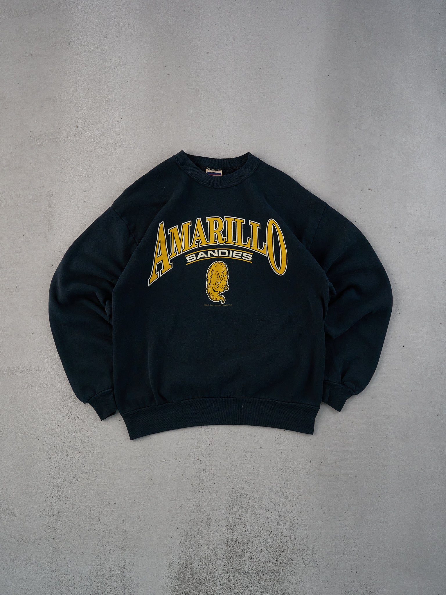 Vintage 90s Black Amarillo Sanies Graphic Crewneck (L)