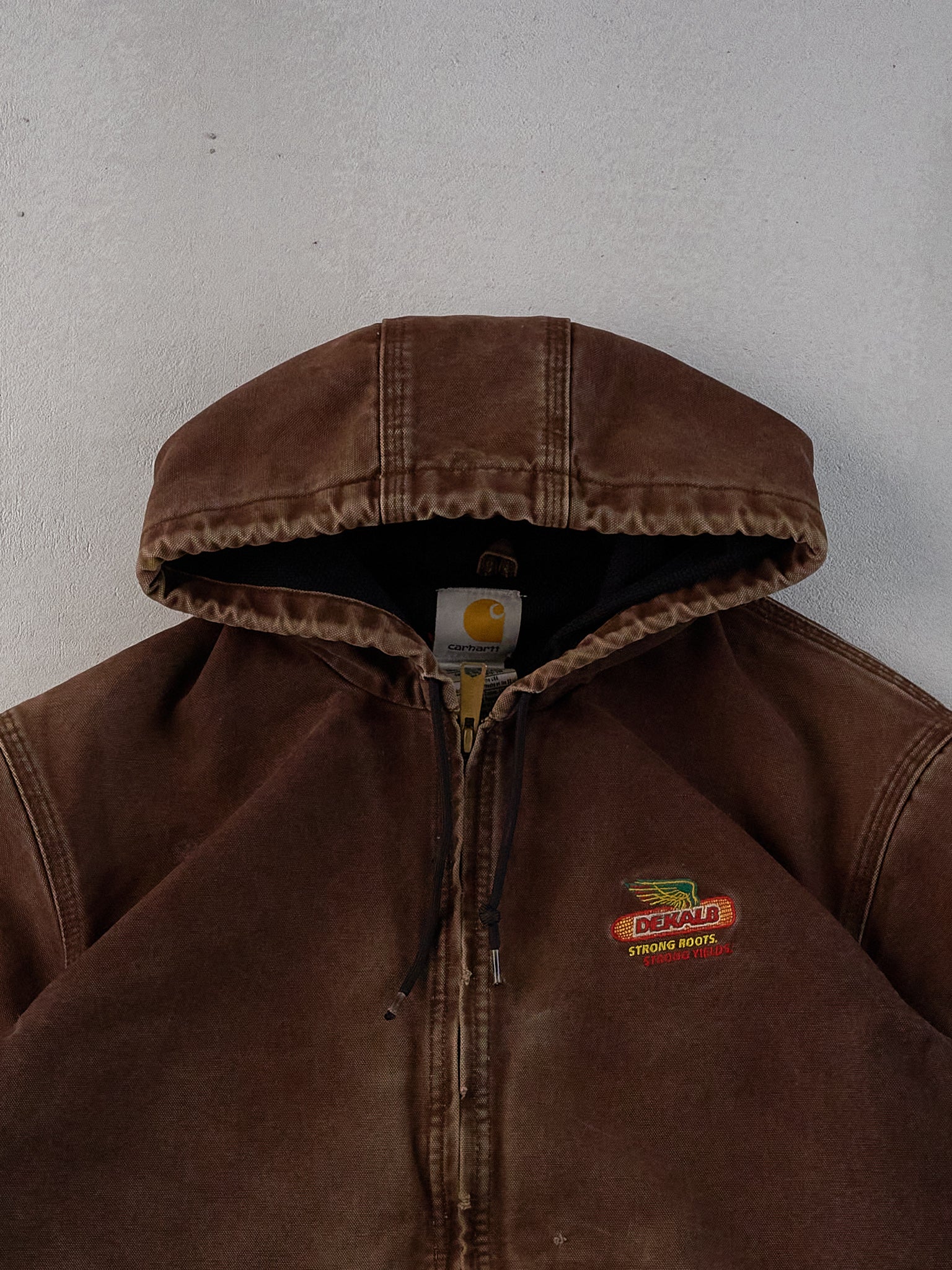 Vintage 90s Brown Carhartt Hooded Workwear Jacket (M/L)
