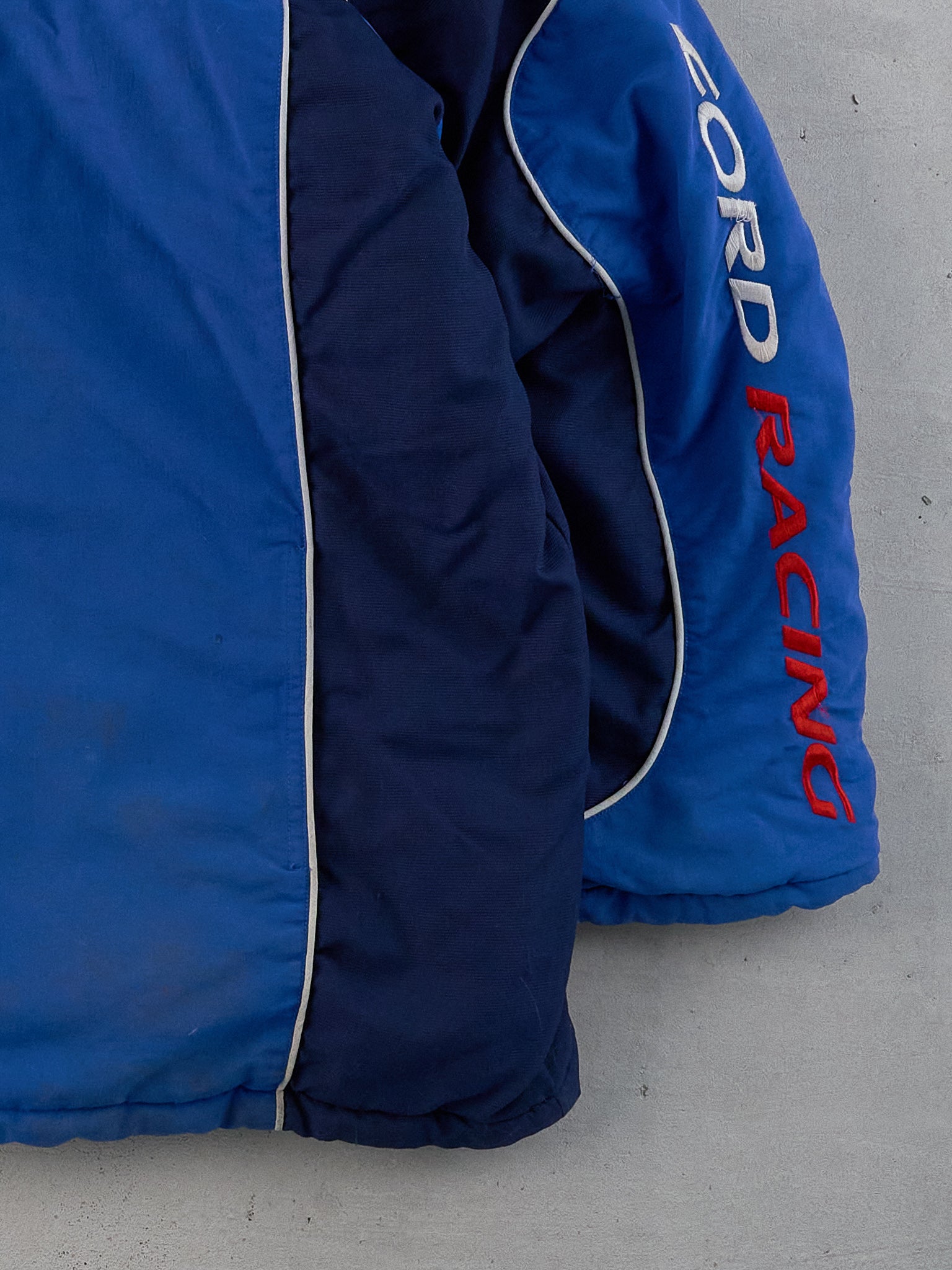 Vintage Y2k Royal Blue Ford Racing Jacket (XL/XXL)