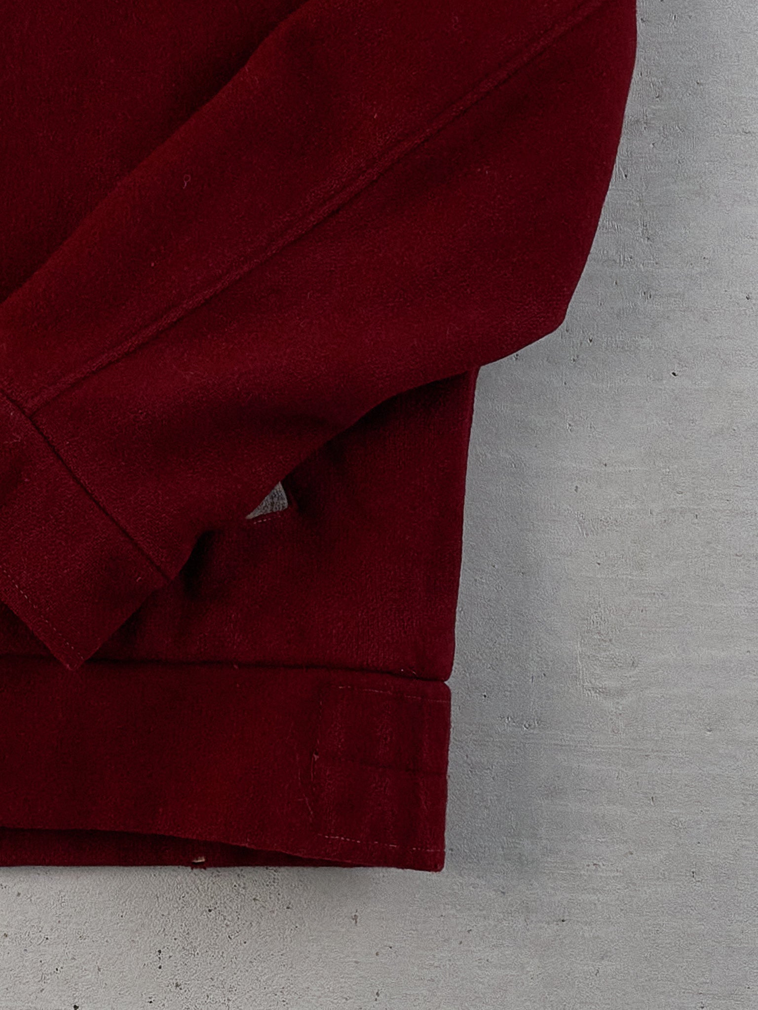 Vintage 71' Maroon Red Mc Master University Collared Jacket (M)