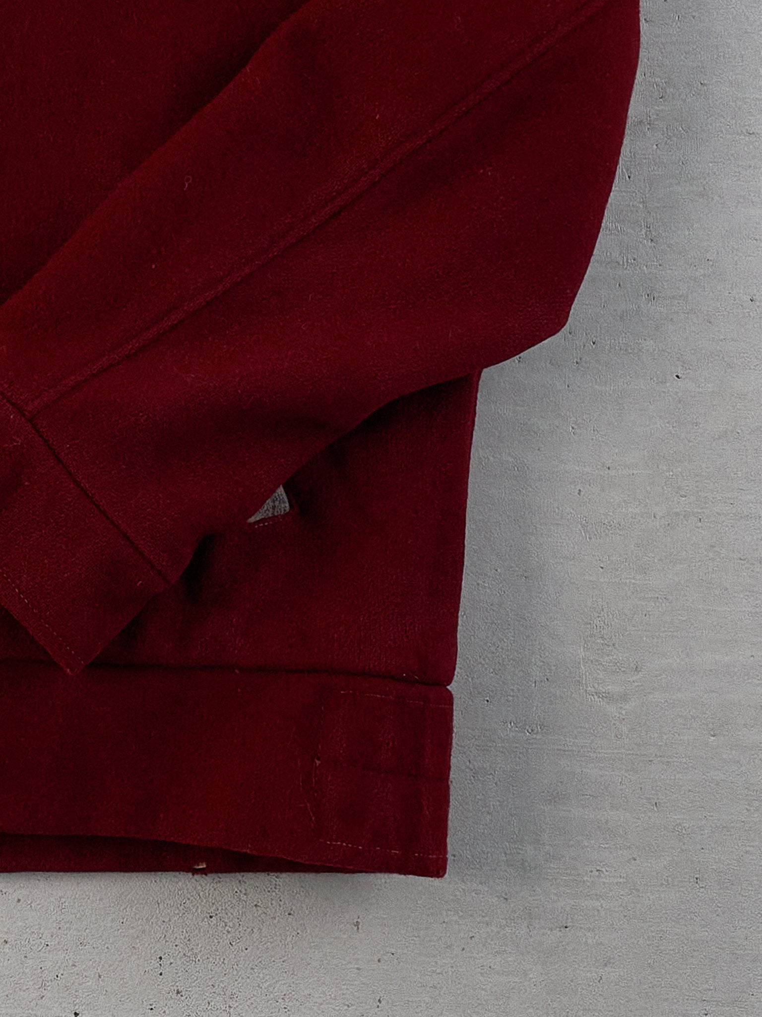 Vintage 71' Maroon Red Mc Master University Collared Jacket (M)