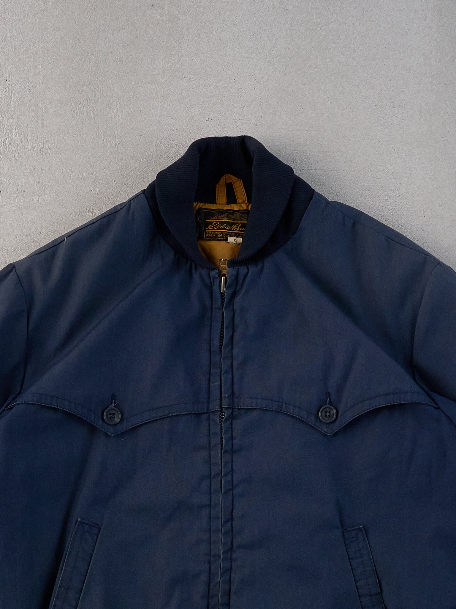 Vintage 80s Blue Eddie Bauer Bomber Jacket (M)
