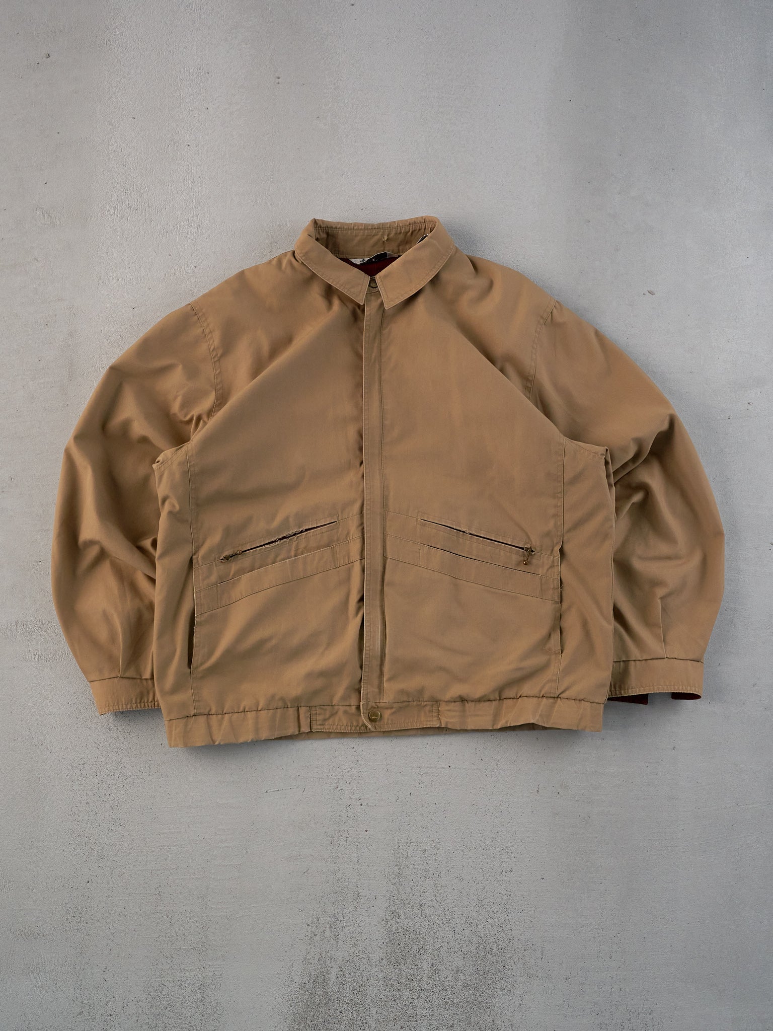 Vintage 70s Khaki London Fog Collared Jacket (L)