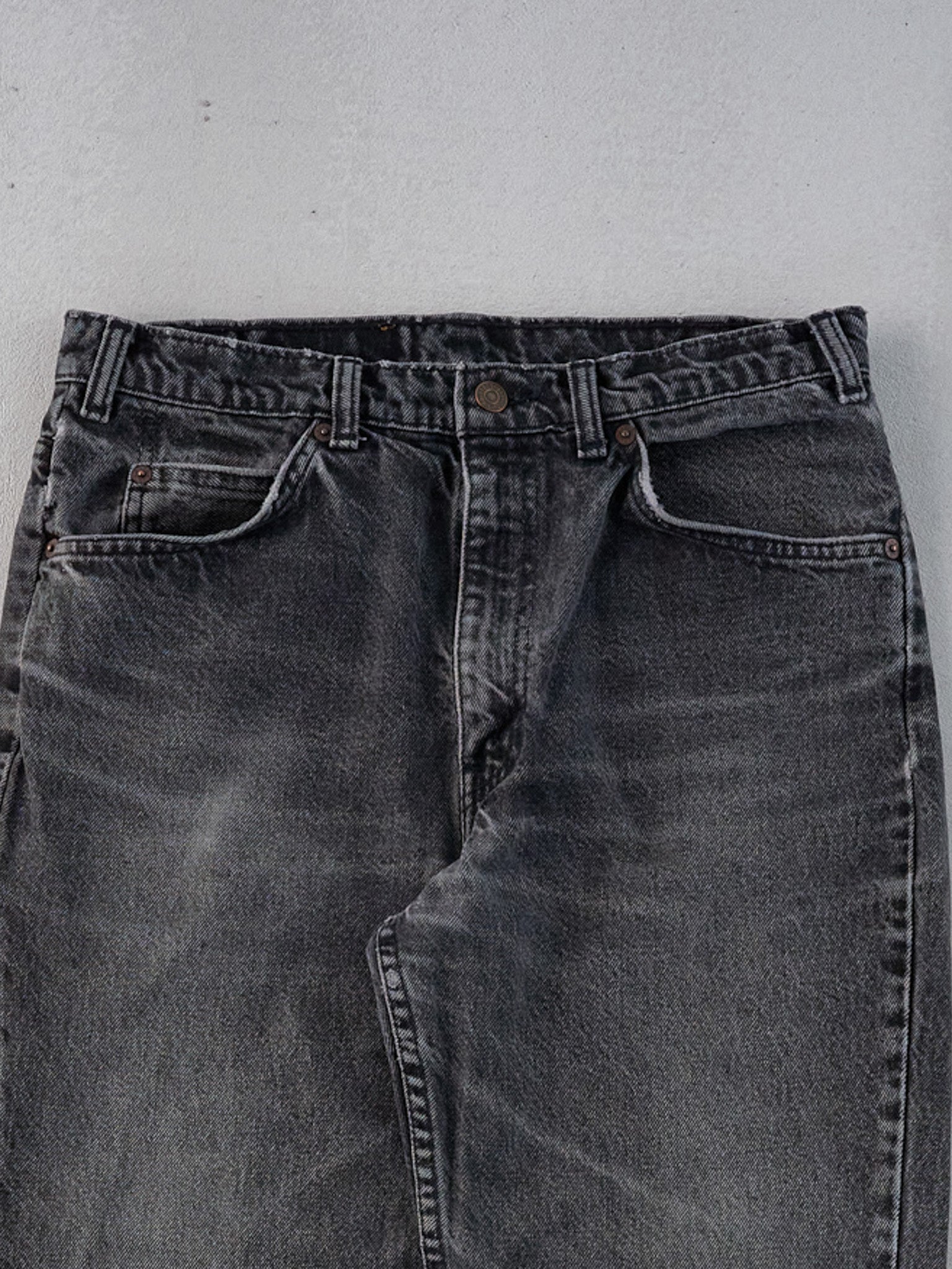 Vintage 70s Washed Black Levi's 619 Denim Jeans (31x31)