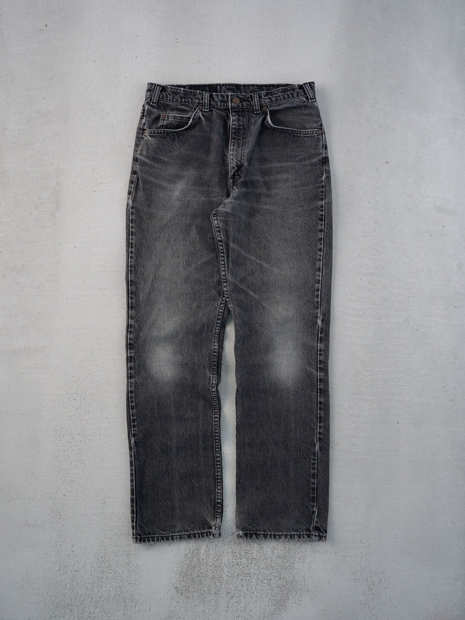 Vintage 70s Washed Black Levi's 619 Denim Jeans (31x31)