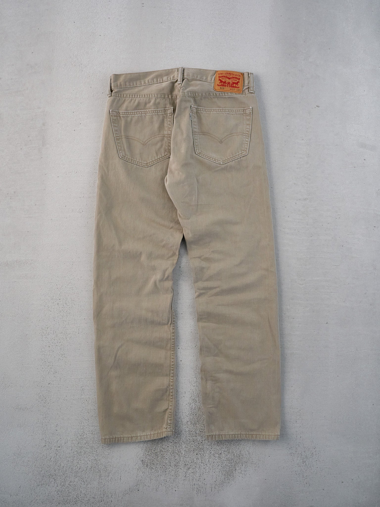 Vintage 90s Khaki Levi's 505 Denim Jeans (32x30)