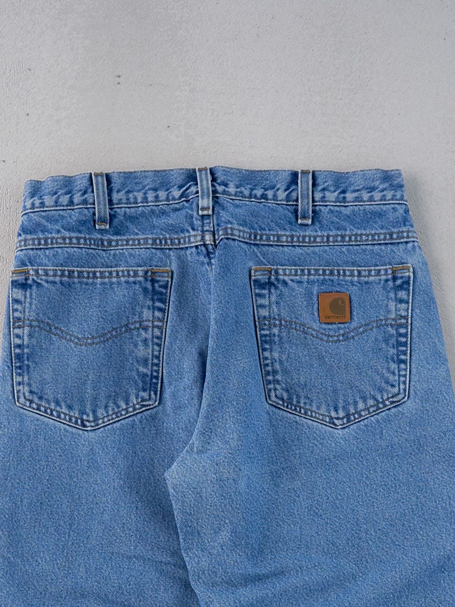 Vintage 90s Blue Carhartt Lined Carpenter Pants (32x29)