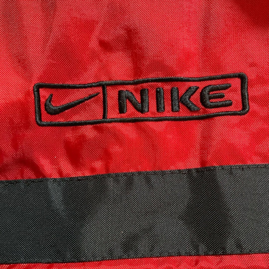 Vintage Red + Black Nike Check Windbreaker | Rebalance Vintage.