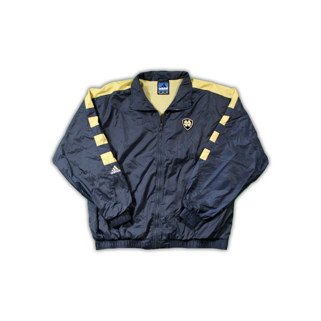 Vintage Notre Dame NCAA x Adidas Windbreaker (XL) | Rebalance Vintage.