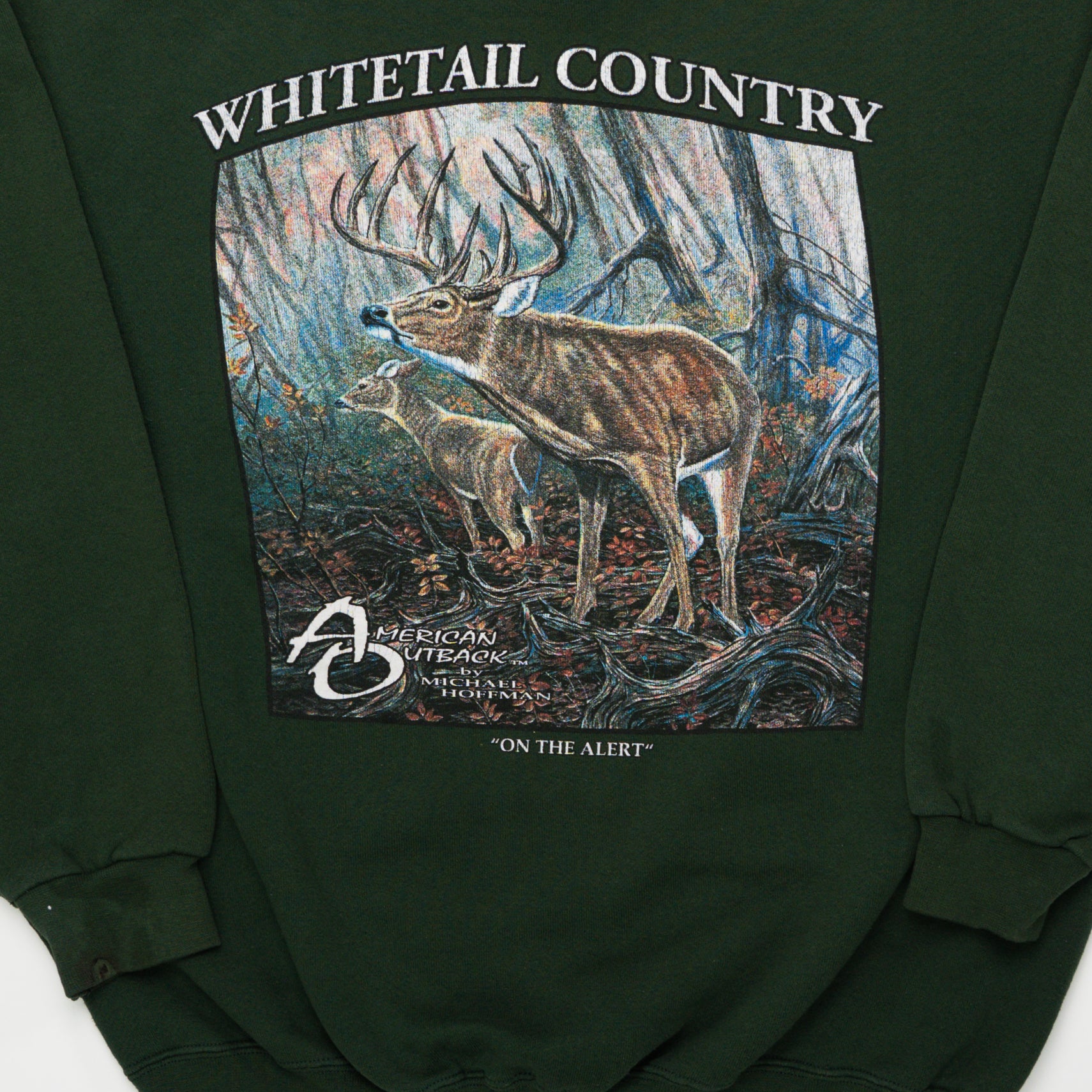 Vintage 90s Whitetail Country Deer Crewneck (L) | Rebalance Vintage.